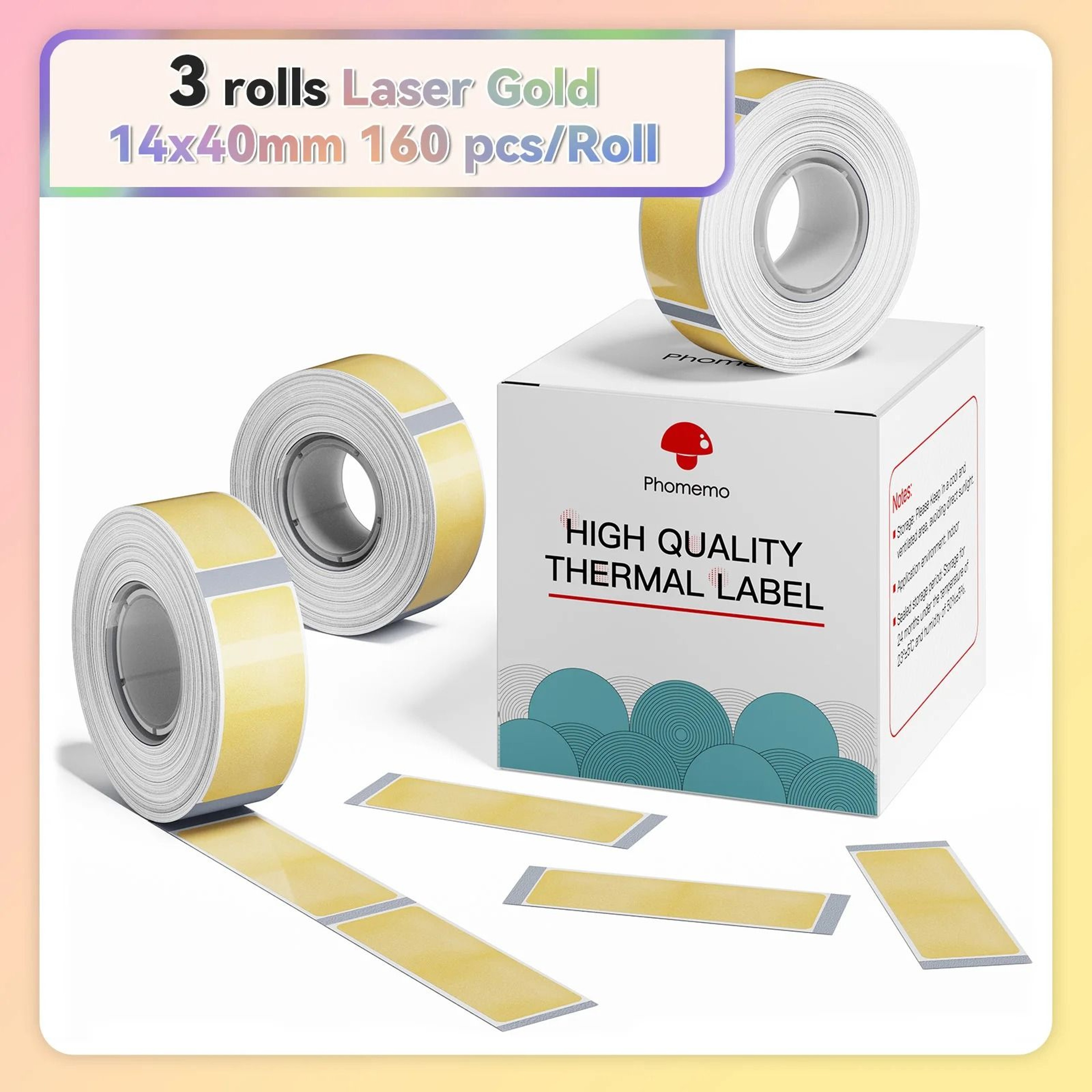 Waterproof Direct Thermal Label Paper Rolls For Phomemo Q30  D30 24