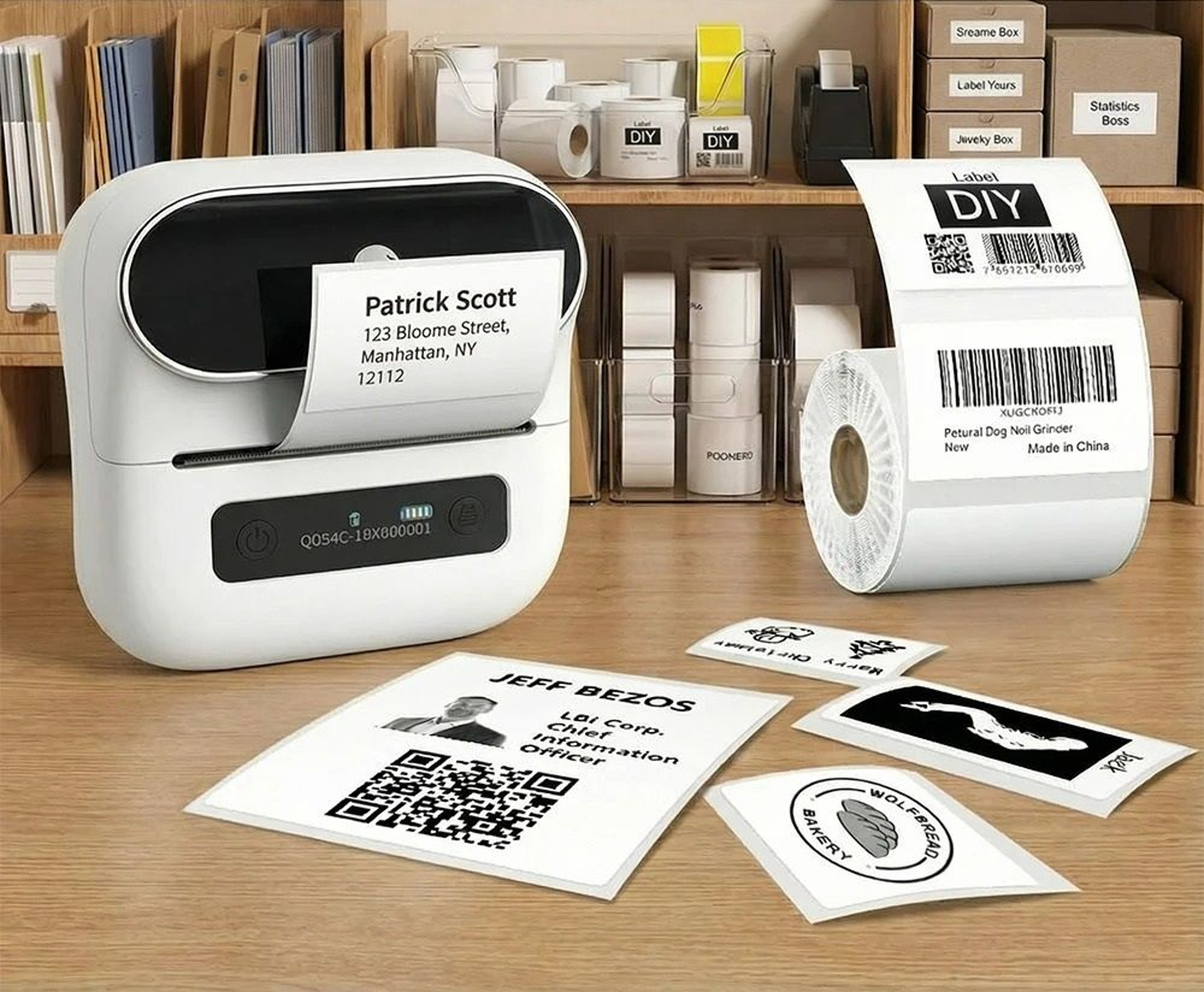 MediumFormat Wireless Thermal Label Printer 0