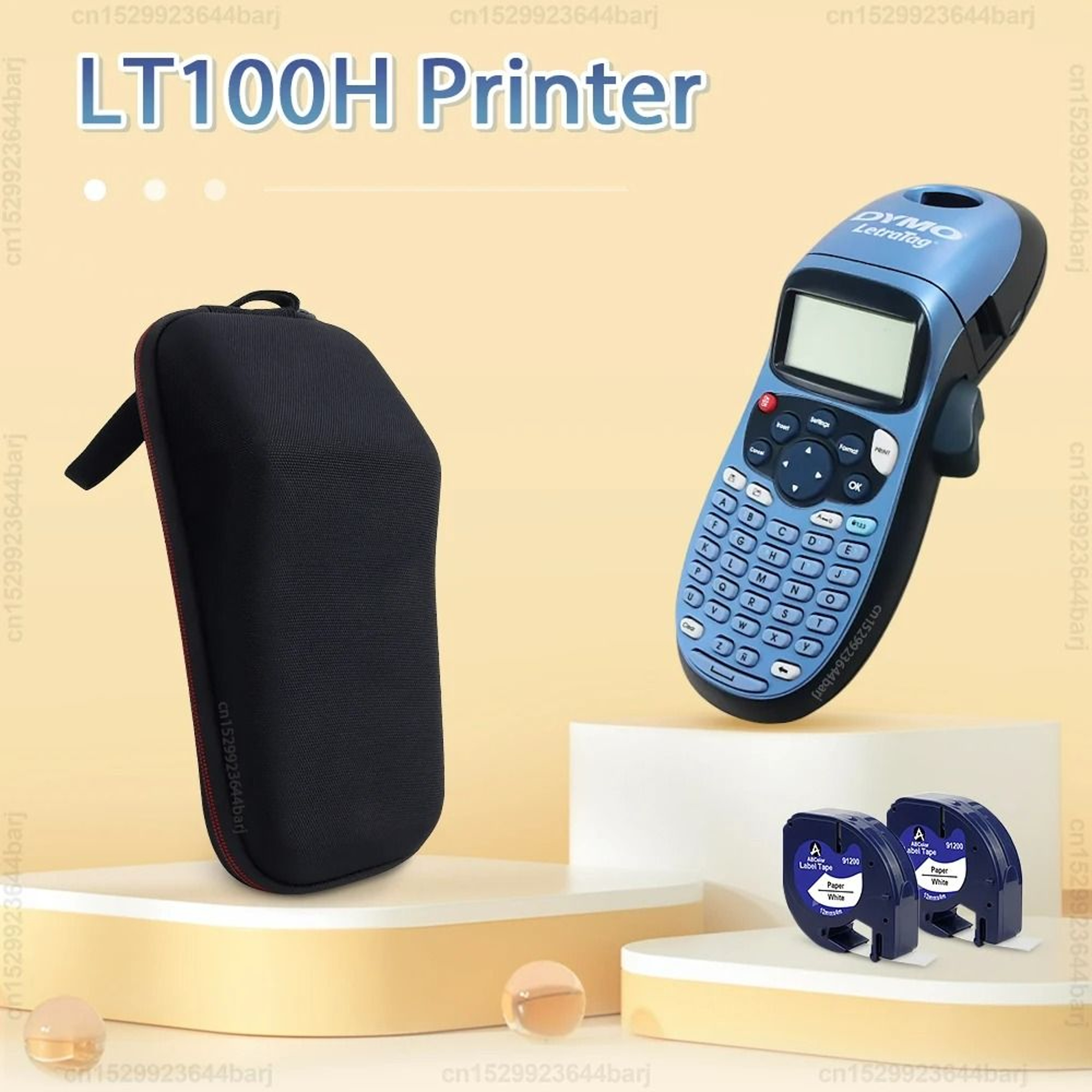 Portable Handheld Thermal Label Maker Kit Dymo LT100H Compatible System 2