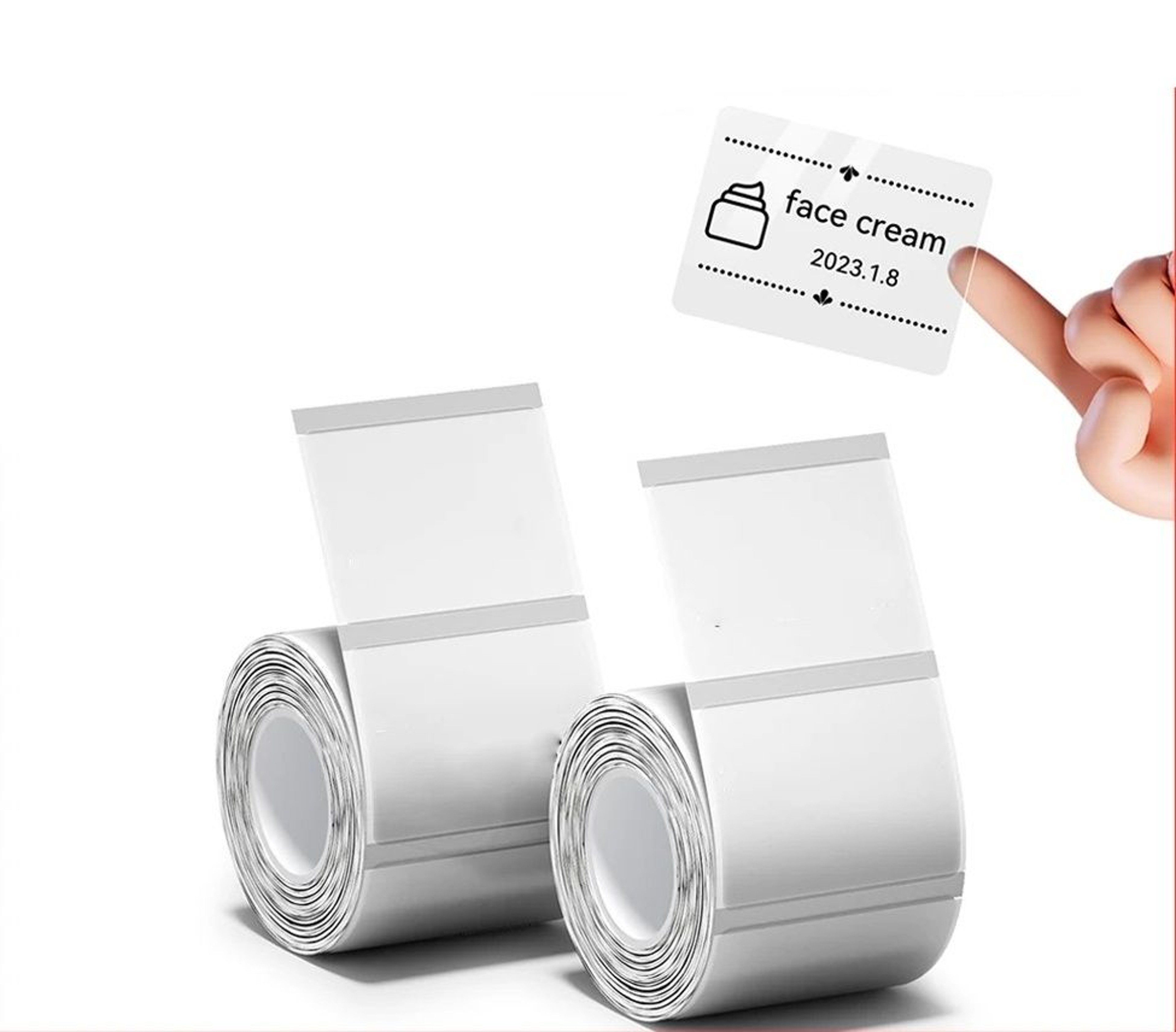 Clear Transparent  White Waterproof Thermal Label Paper Rolls 0