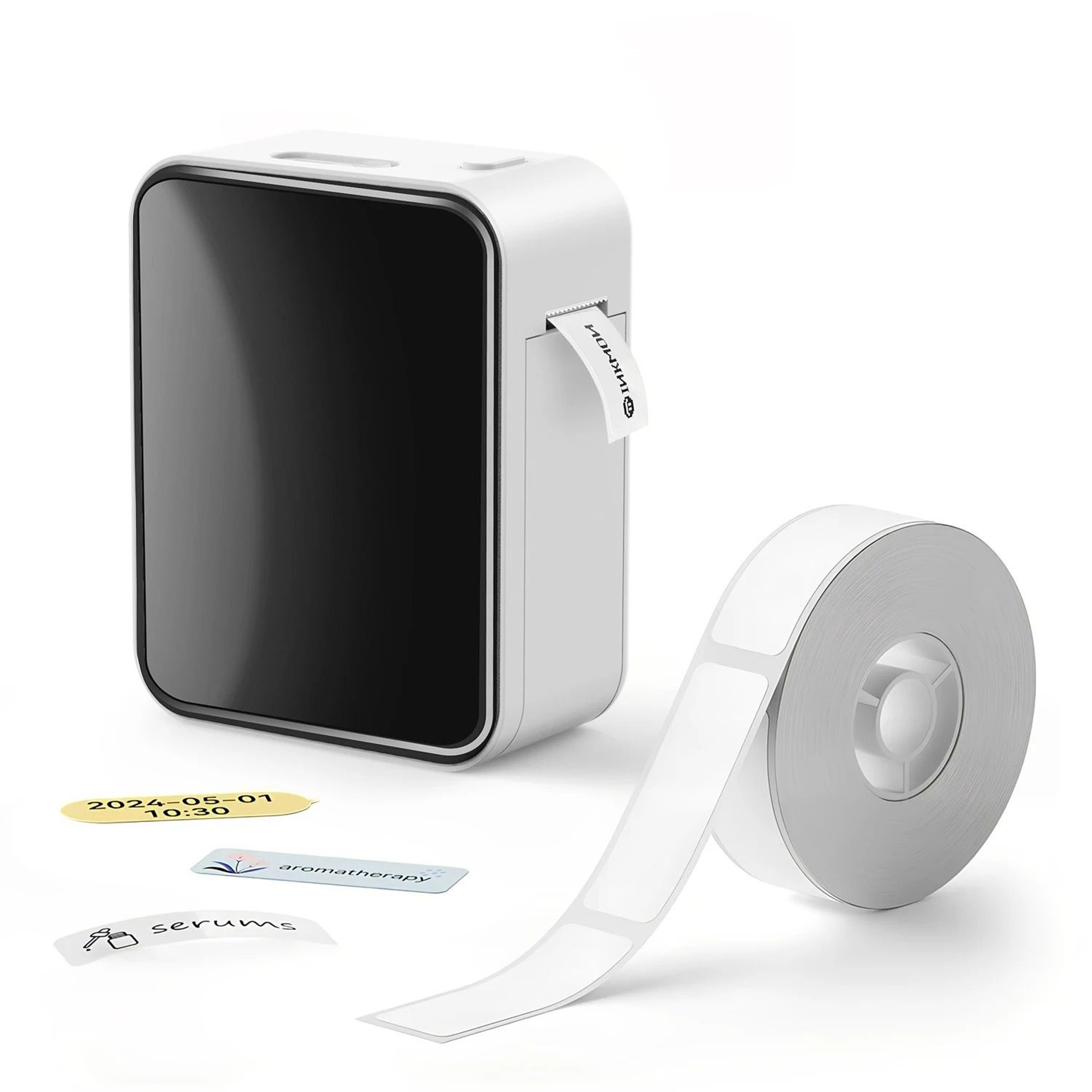 Mini Wireless Bluetooth Thermal Label Printer 203 DPI HighDefinition 0