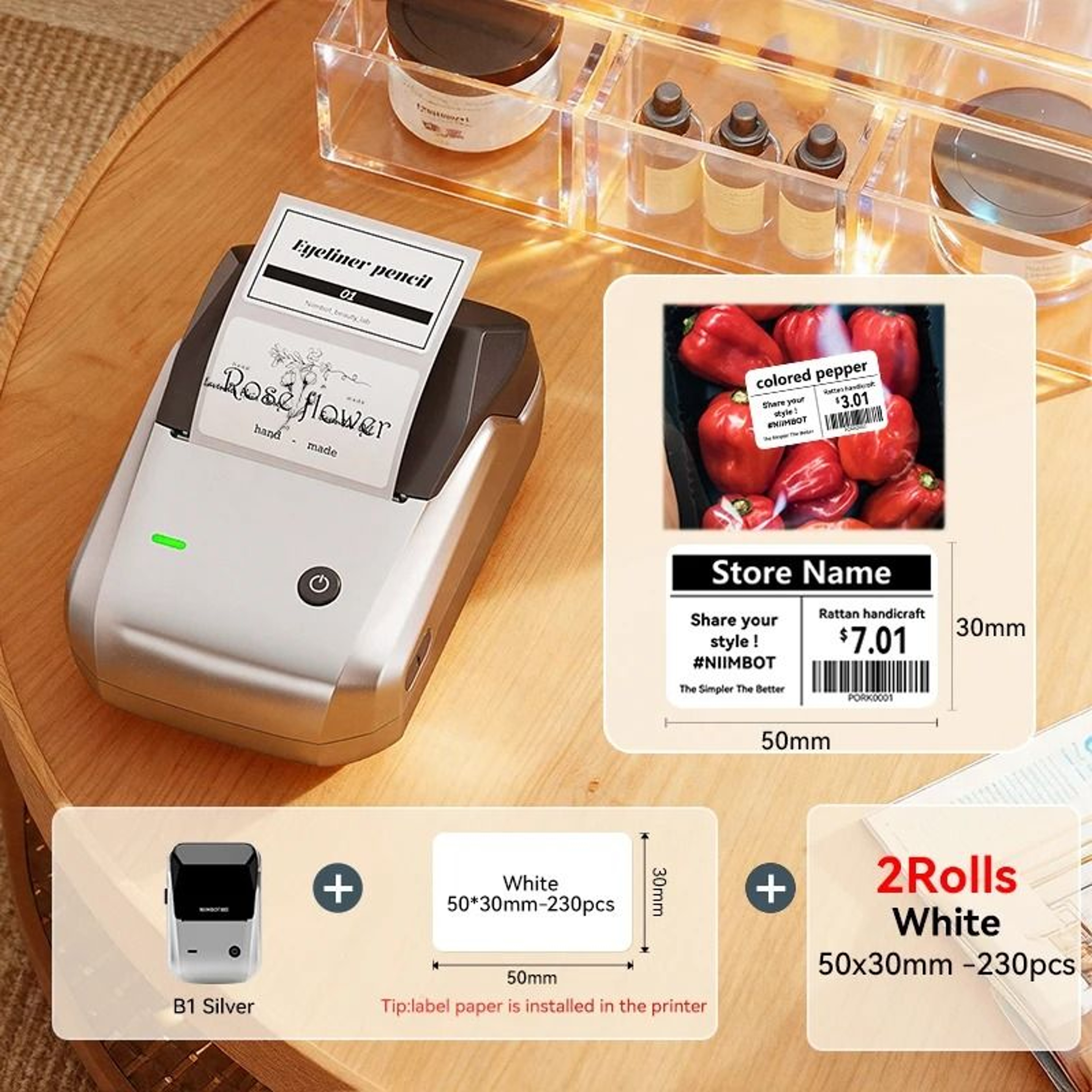 Wireless MediumFormat Direct Thermal Label Printer 17