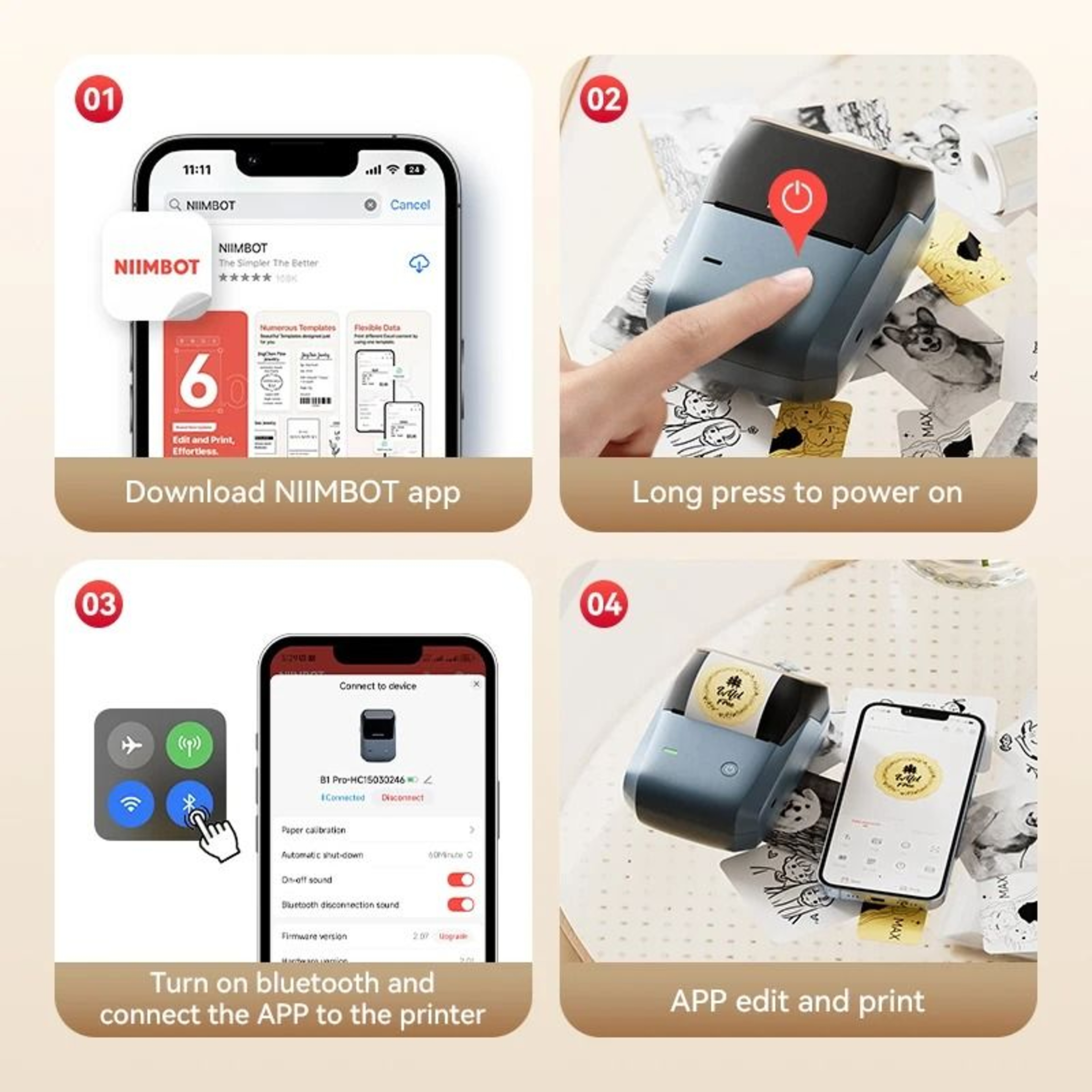 Wireless MediumFormat Direct Thermal Label Printer 4