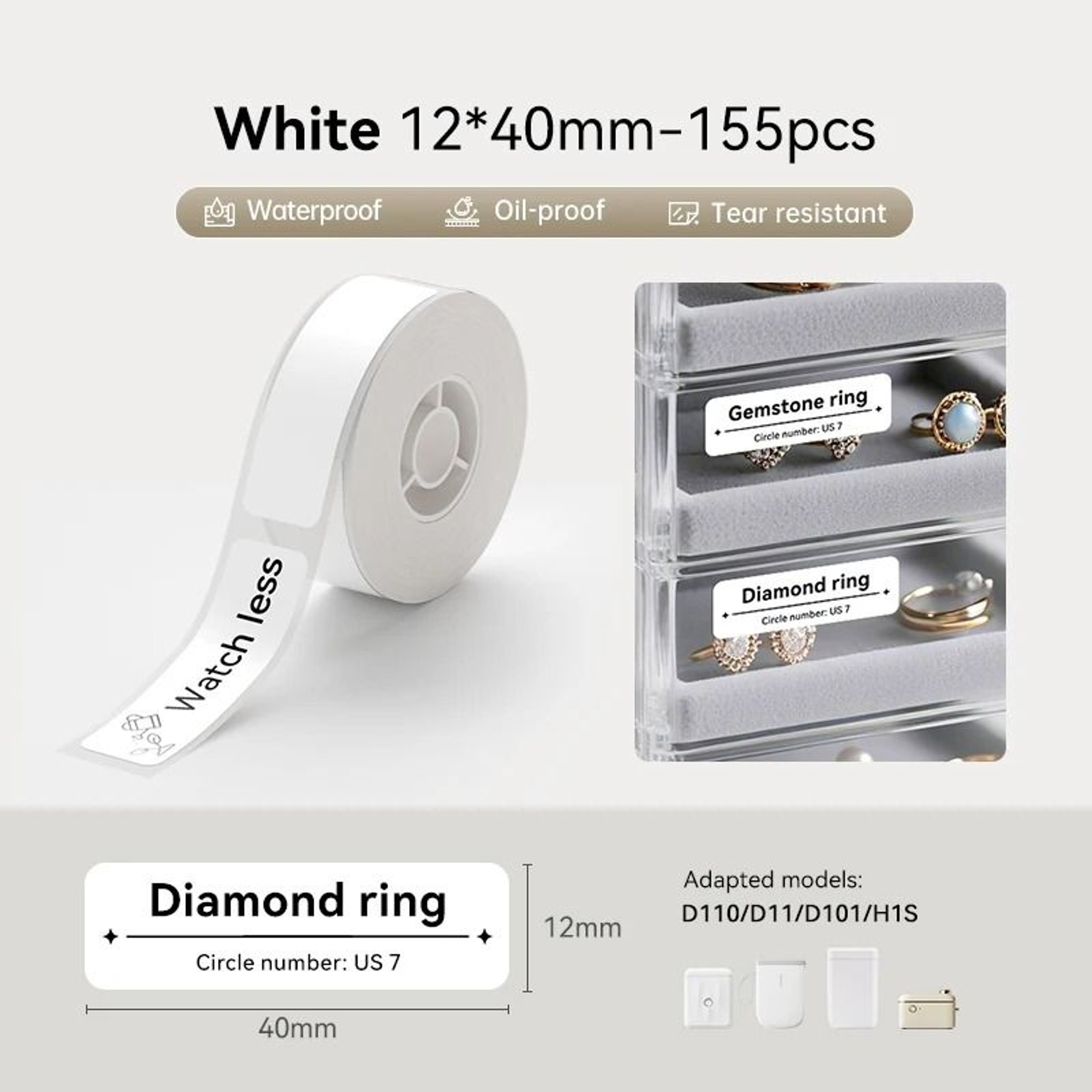Waterproof Direct Thermal Label Tape Rolls 7