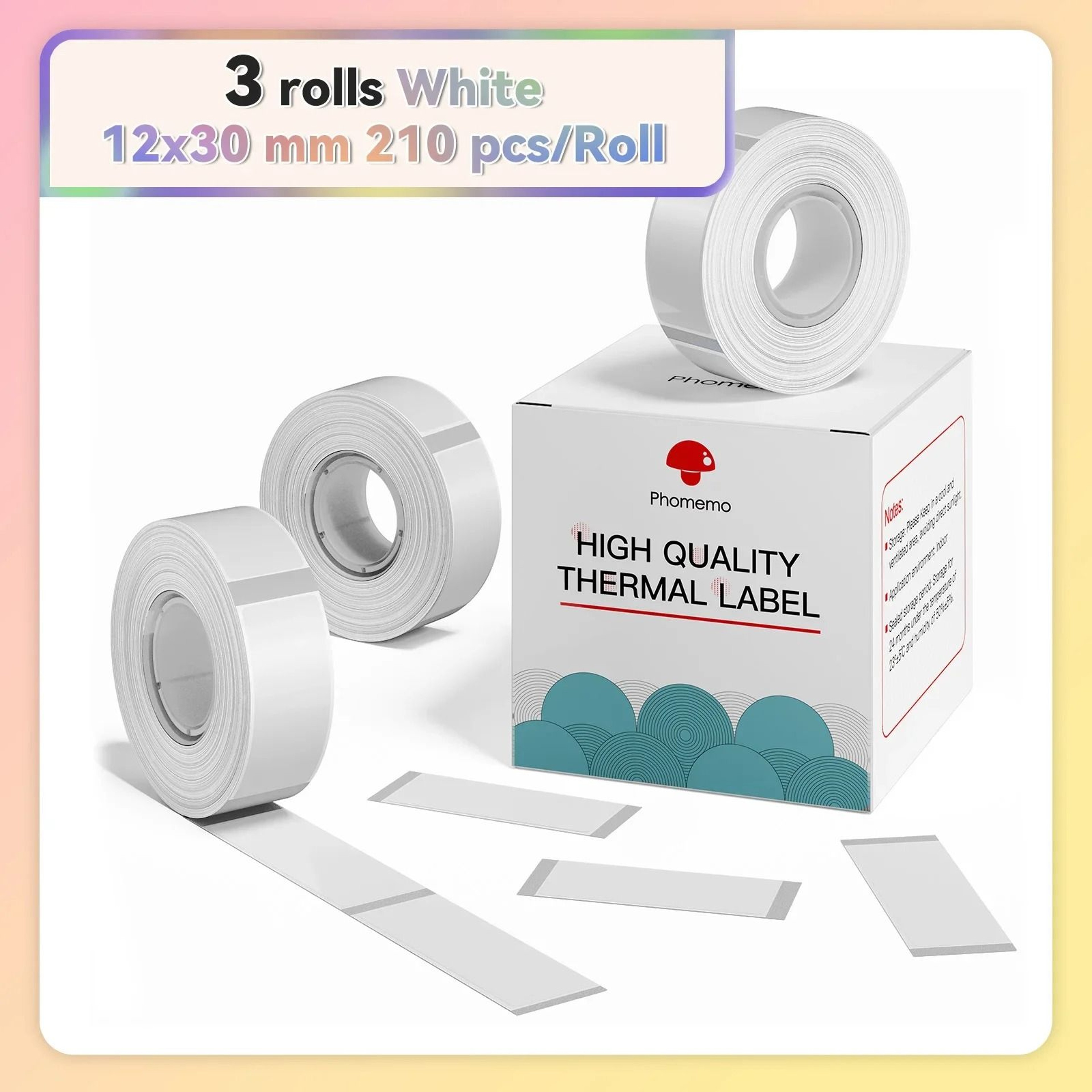 Waterproof Direct Thermal Label Tape Rolls 3 Rolls Pack 11