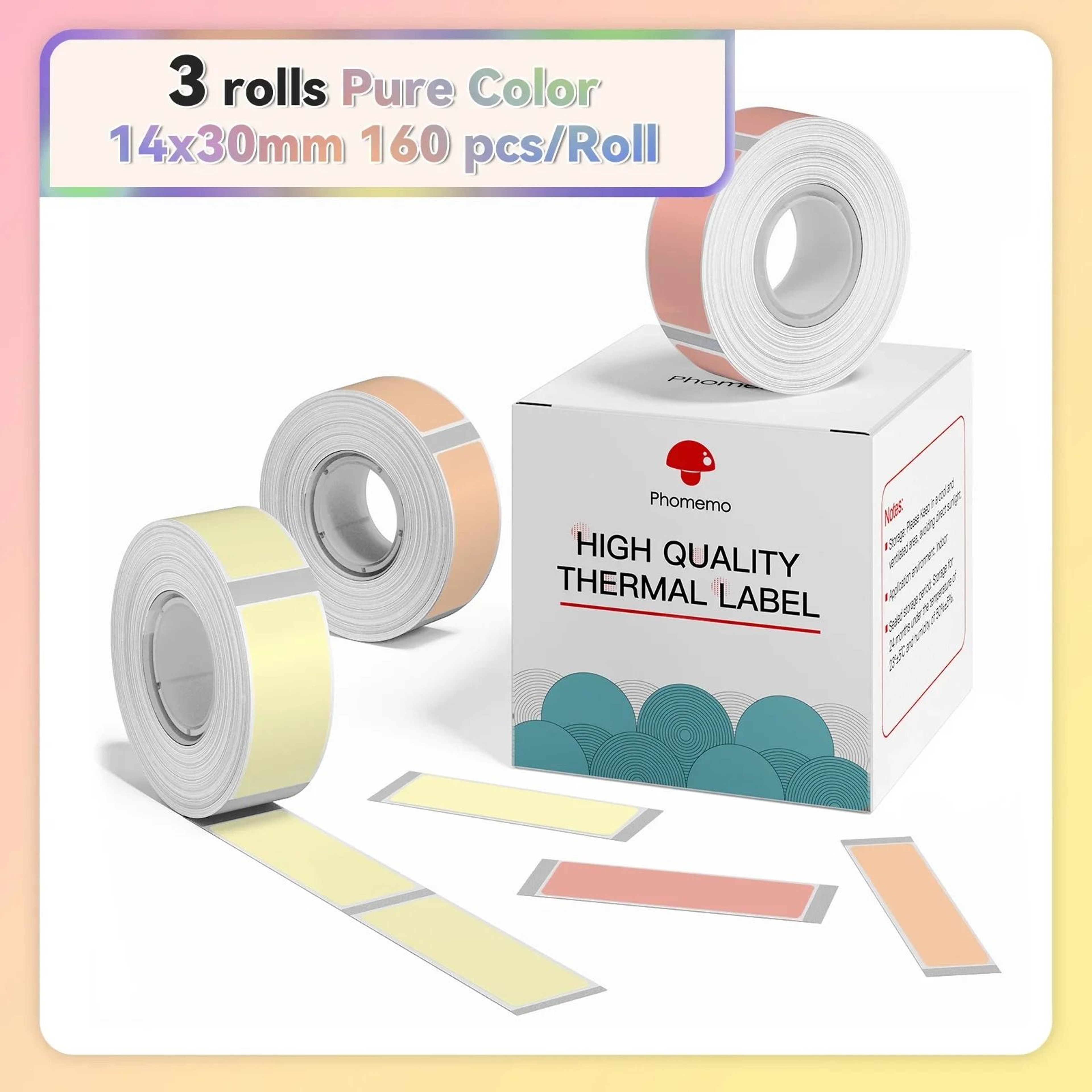 Waterproof Direct Thermal Label Tape Rolls 3 Rolls Pack 21