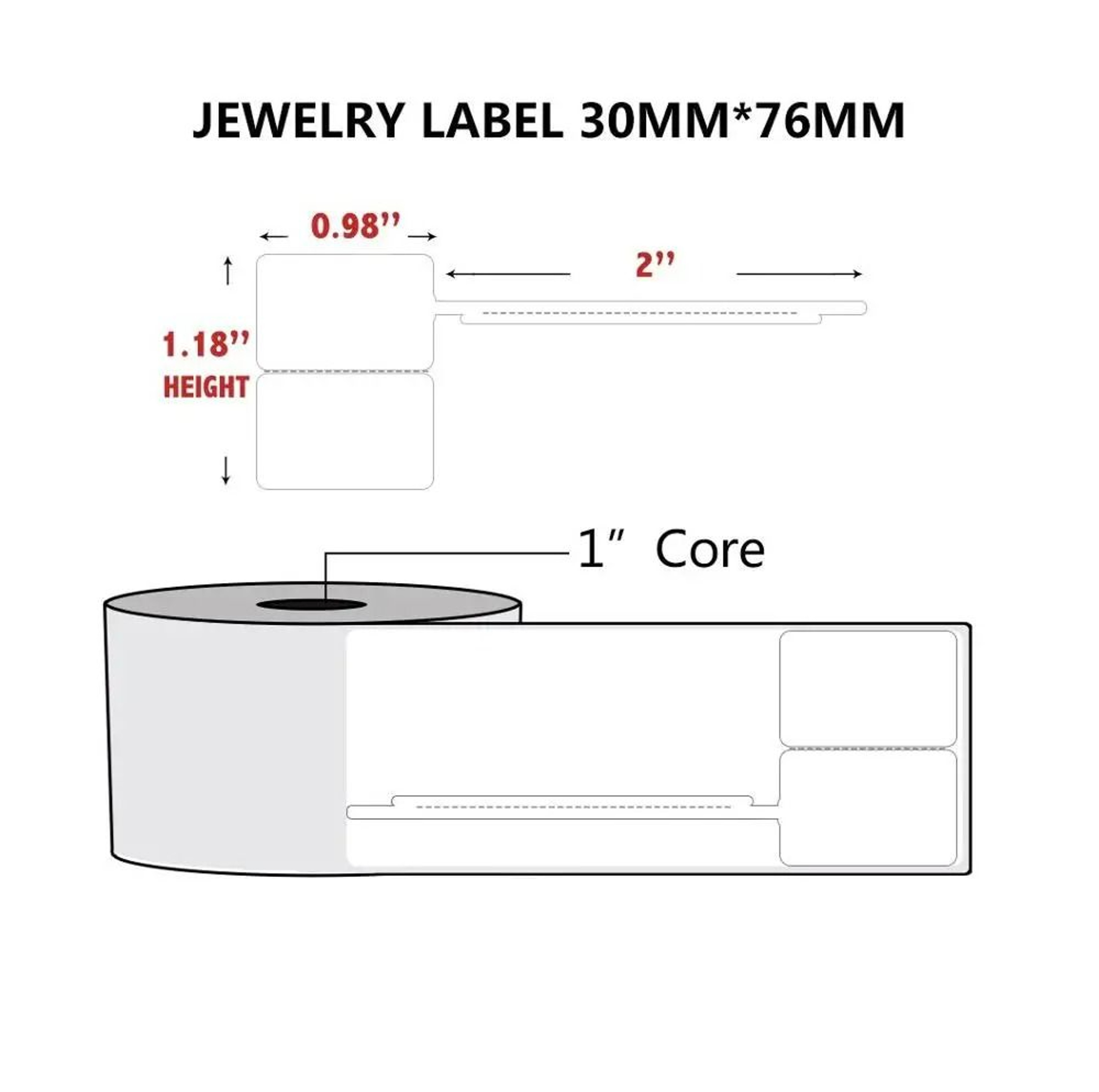 Direct Thermal Label Paper Rolls 10 Rolls Pack 8