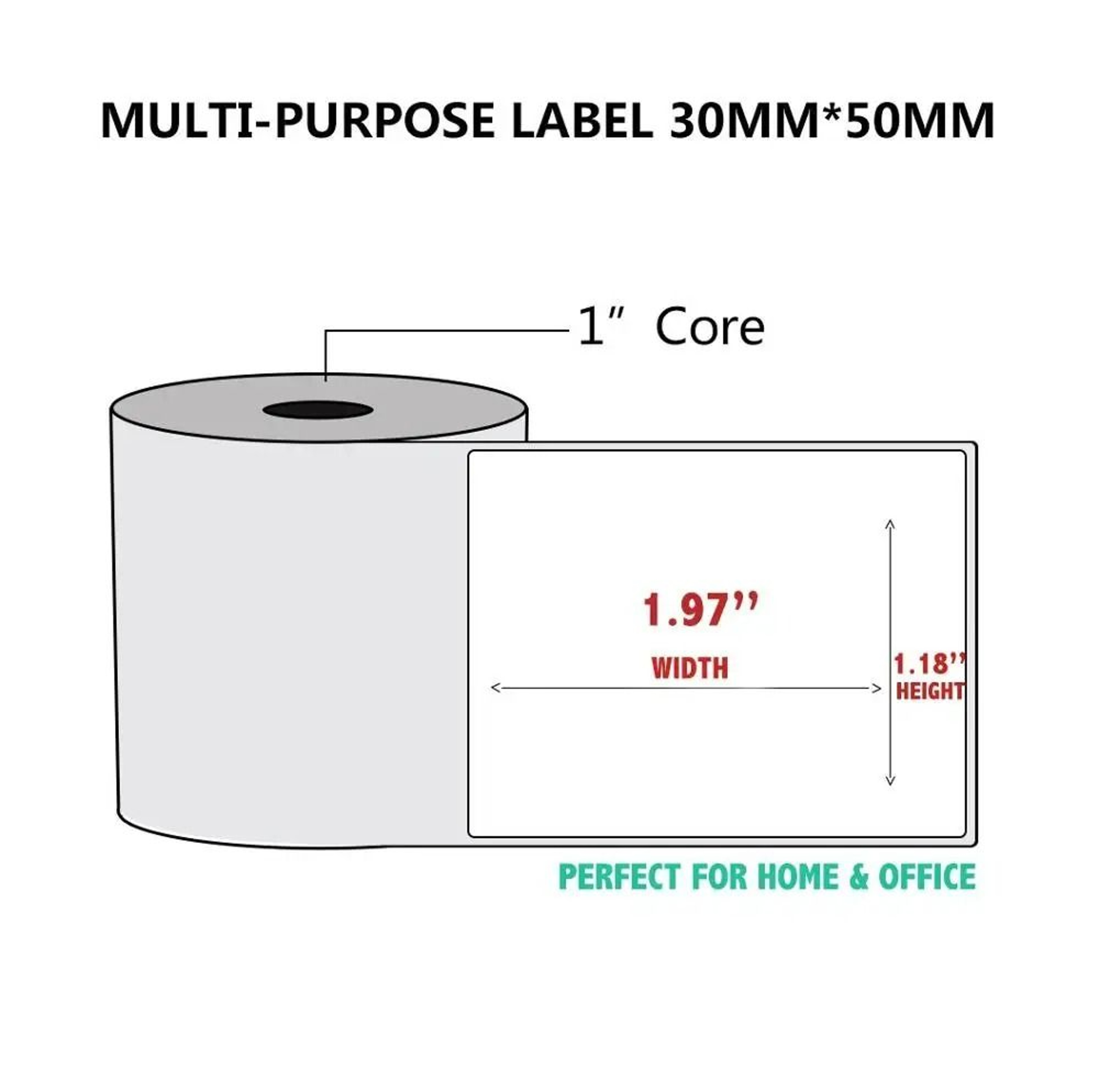 Direct Thermal Label Paper Rolls 10 Rolls Pack 13