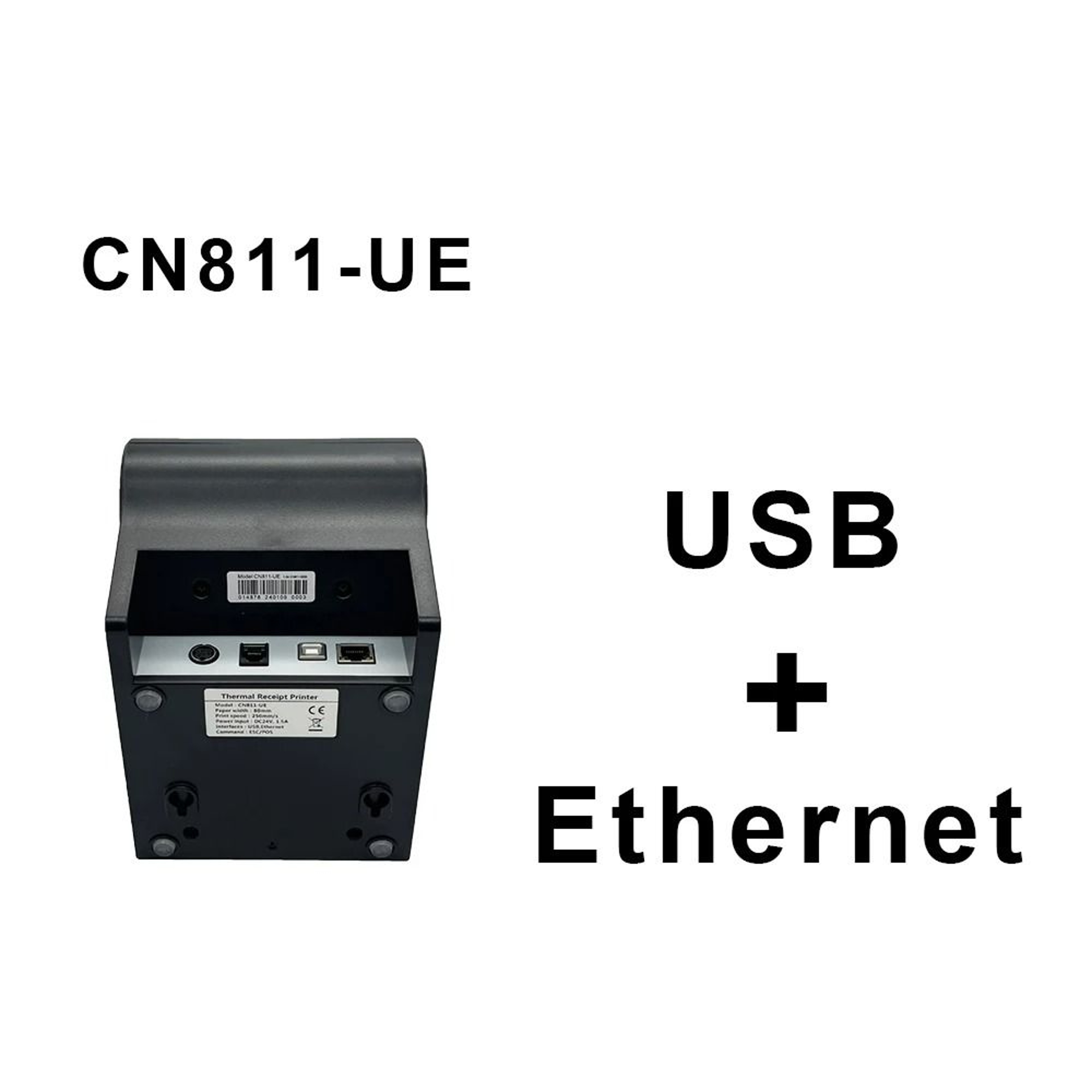 80mm Commercial Thermal POS Receipt Printer With AutoCutter MultiInterface Series 8