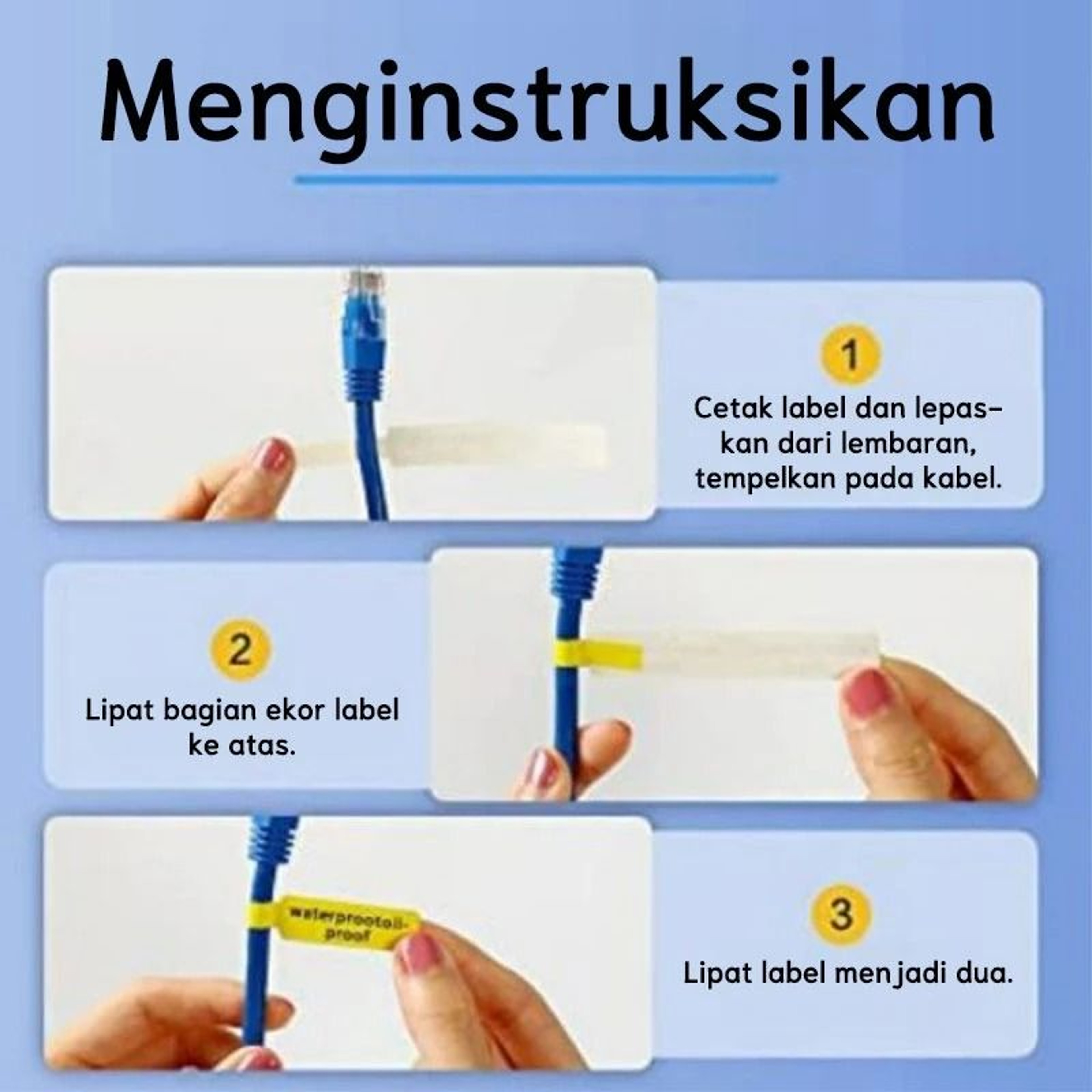Mini Portable Thermal Label Printer For Cables And Organizing 2