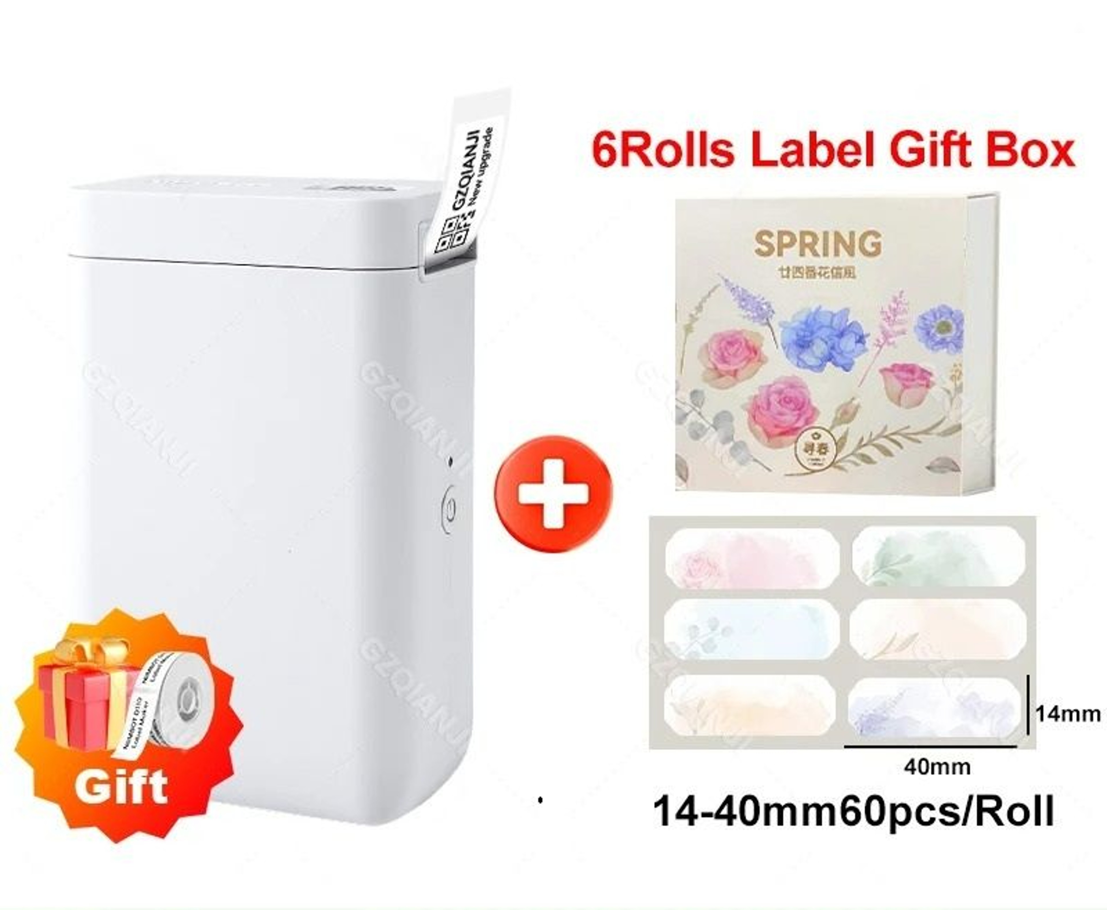 WideFormat Thermal Label Maker Machine With Color Label Tape 7