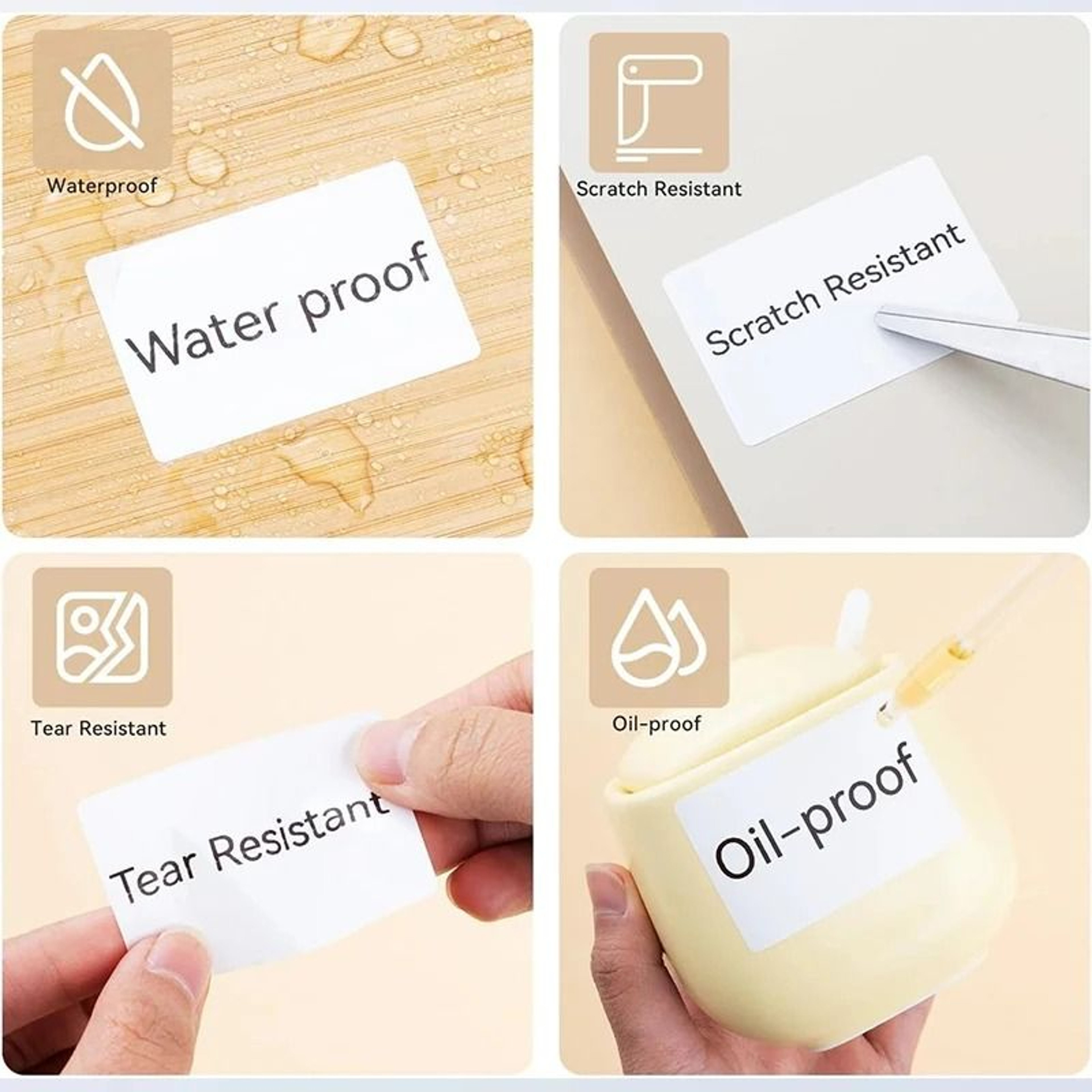 Direct Thermal Waterproof SelfAdhesive Thermal Label Paper Rolls For Portable Printer 1