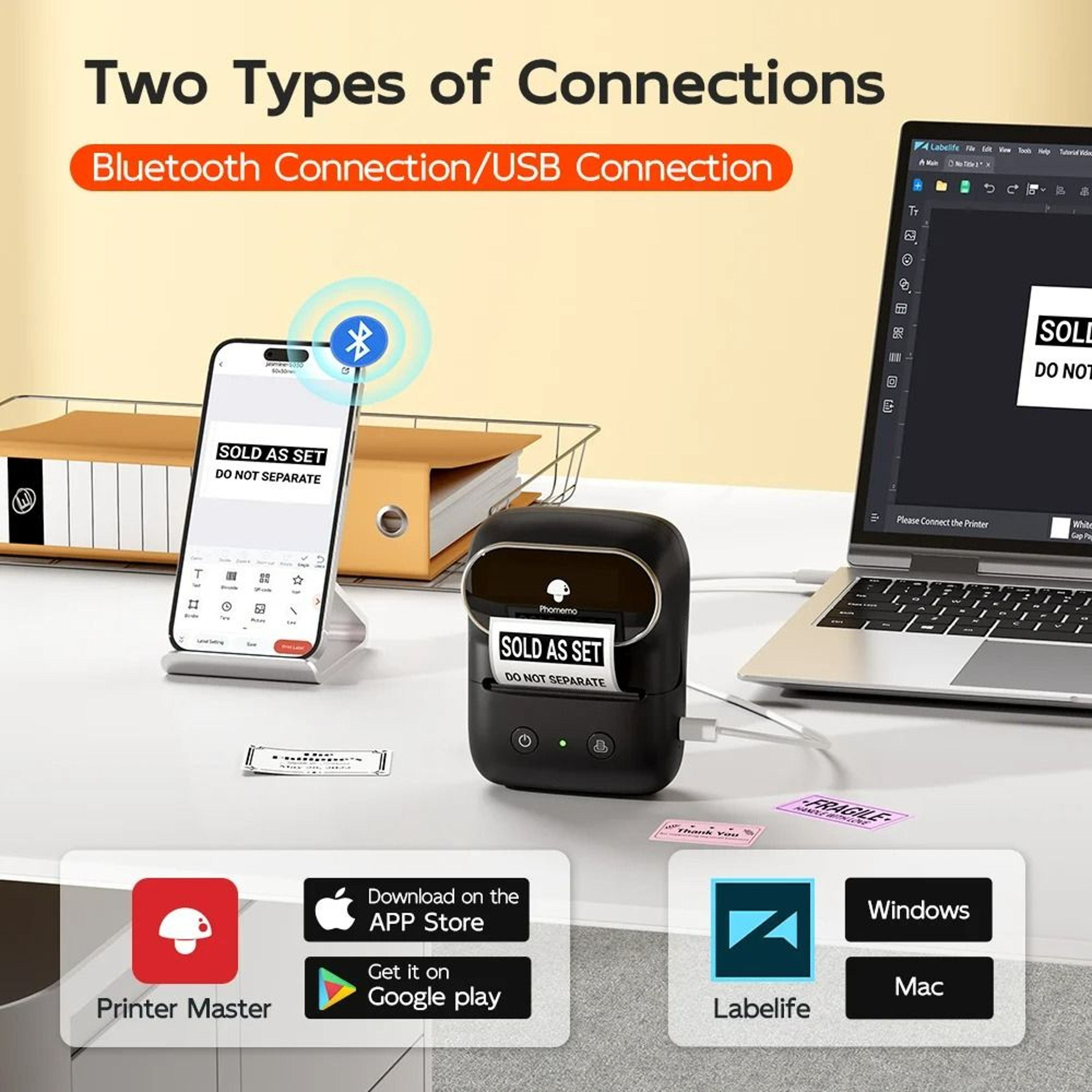 Portable Mini Bluetooth Label Maker For Office And Home 1