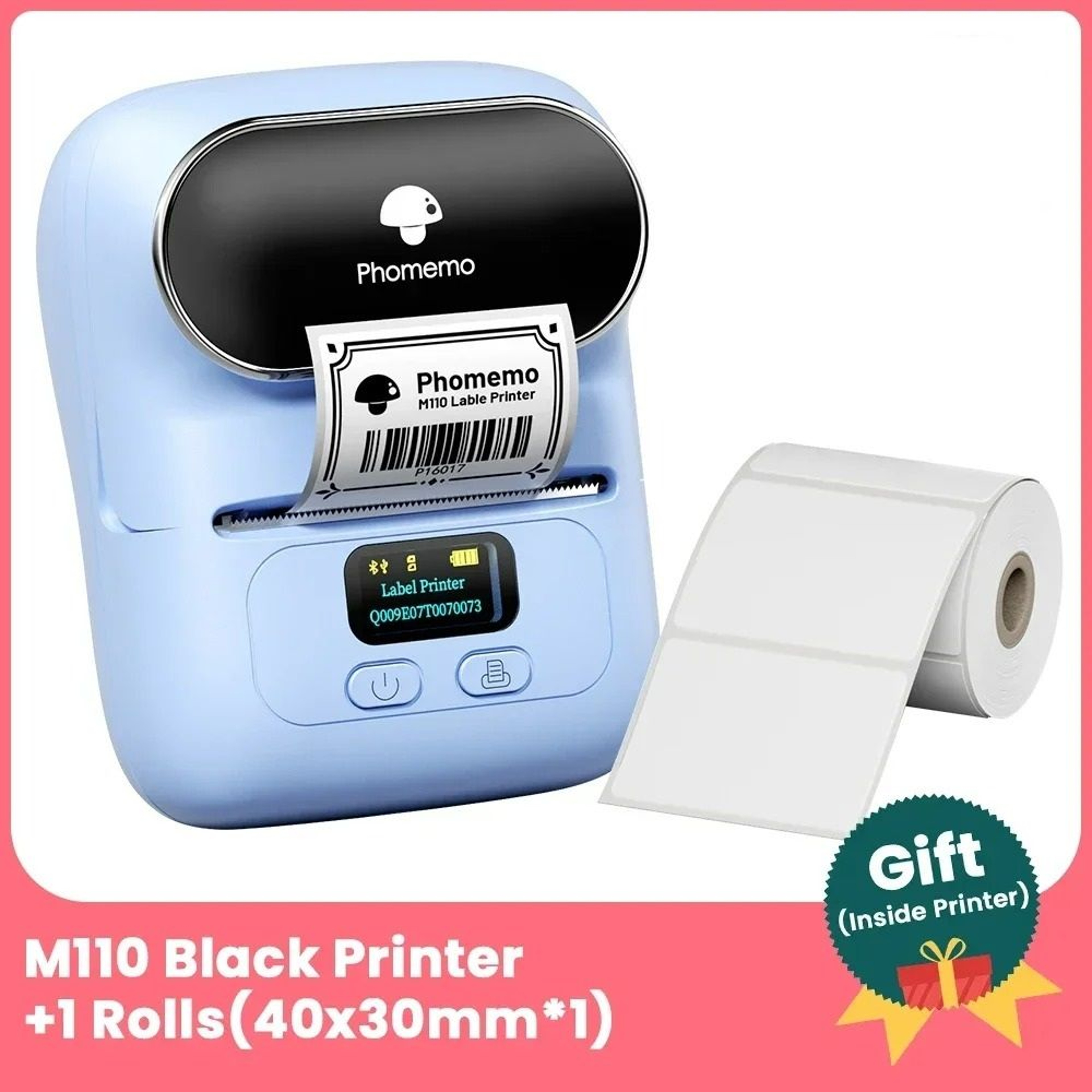 Mini Bluetooth Thermal Label Maker For Barcodes And Cables 16