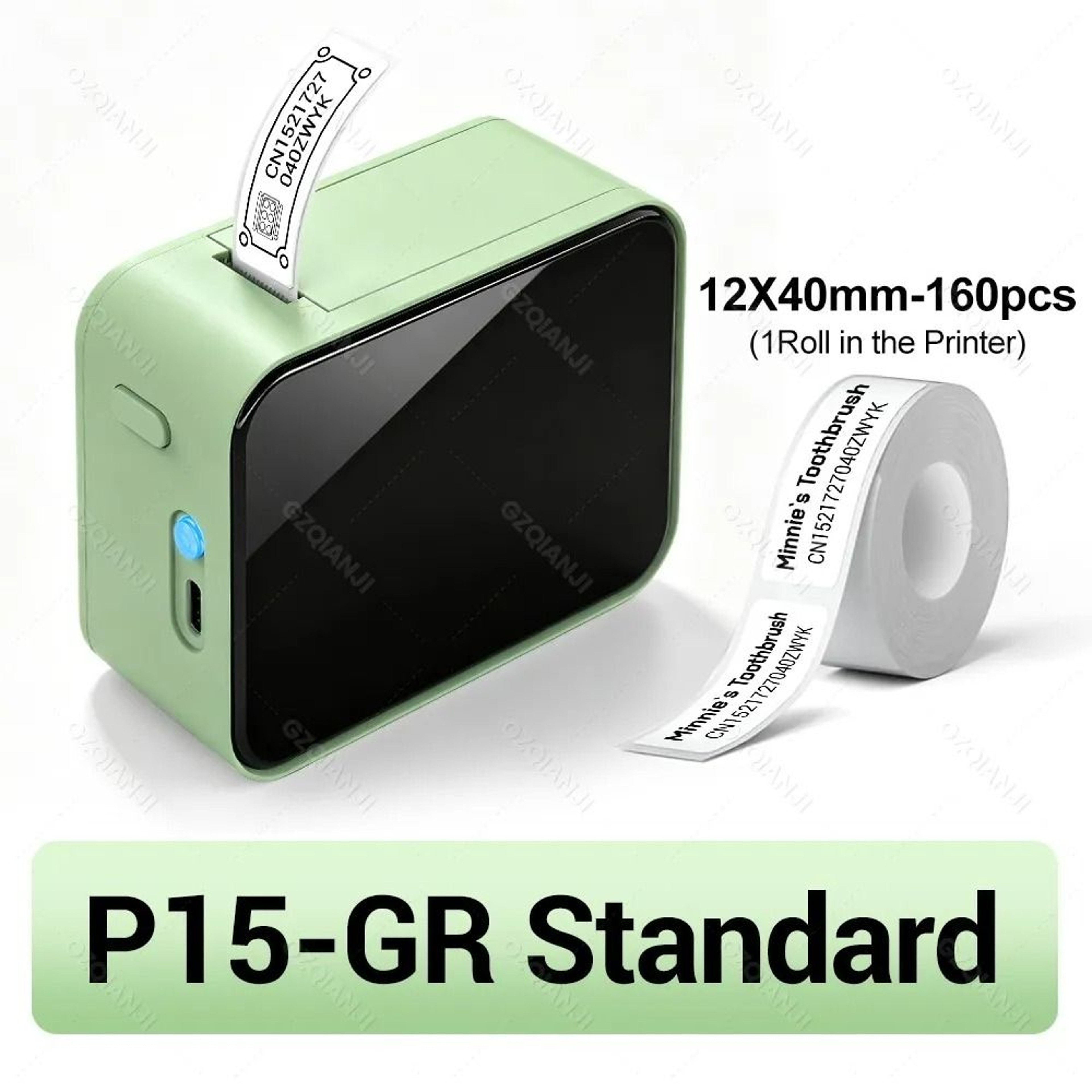 Mini Handheld Wireless Thermal Label Maker With Color Label Papers 6