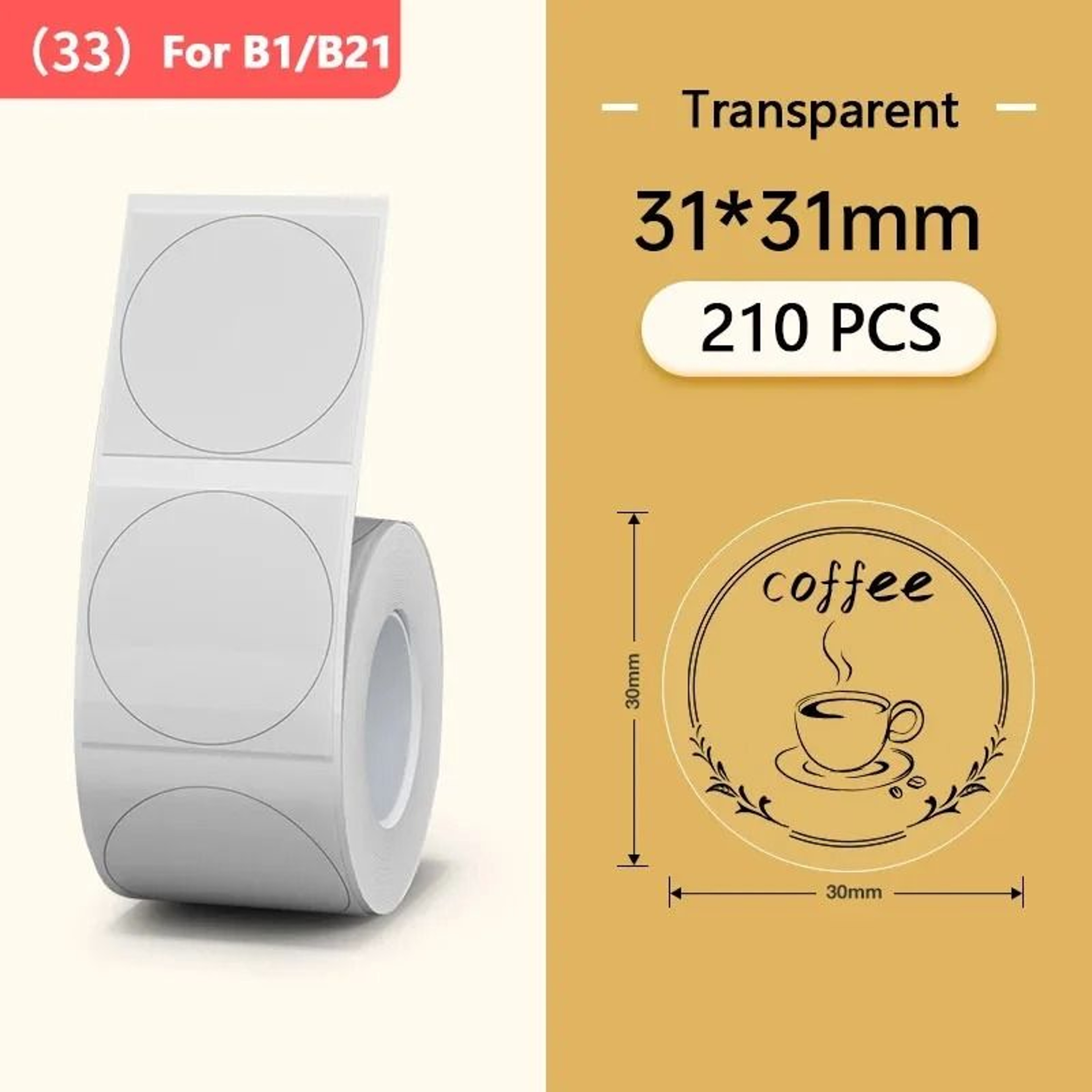 Waterproof Round SelfAdhesive Thermal Label Paper Rolls 11
