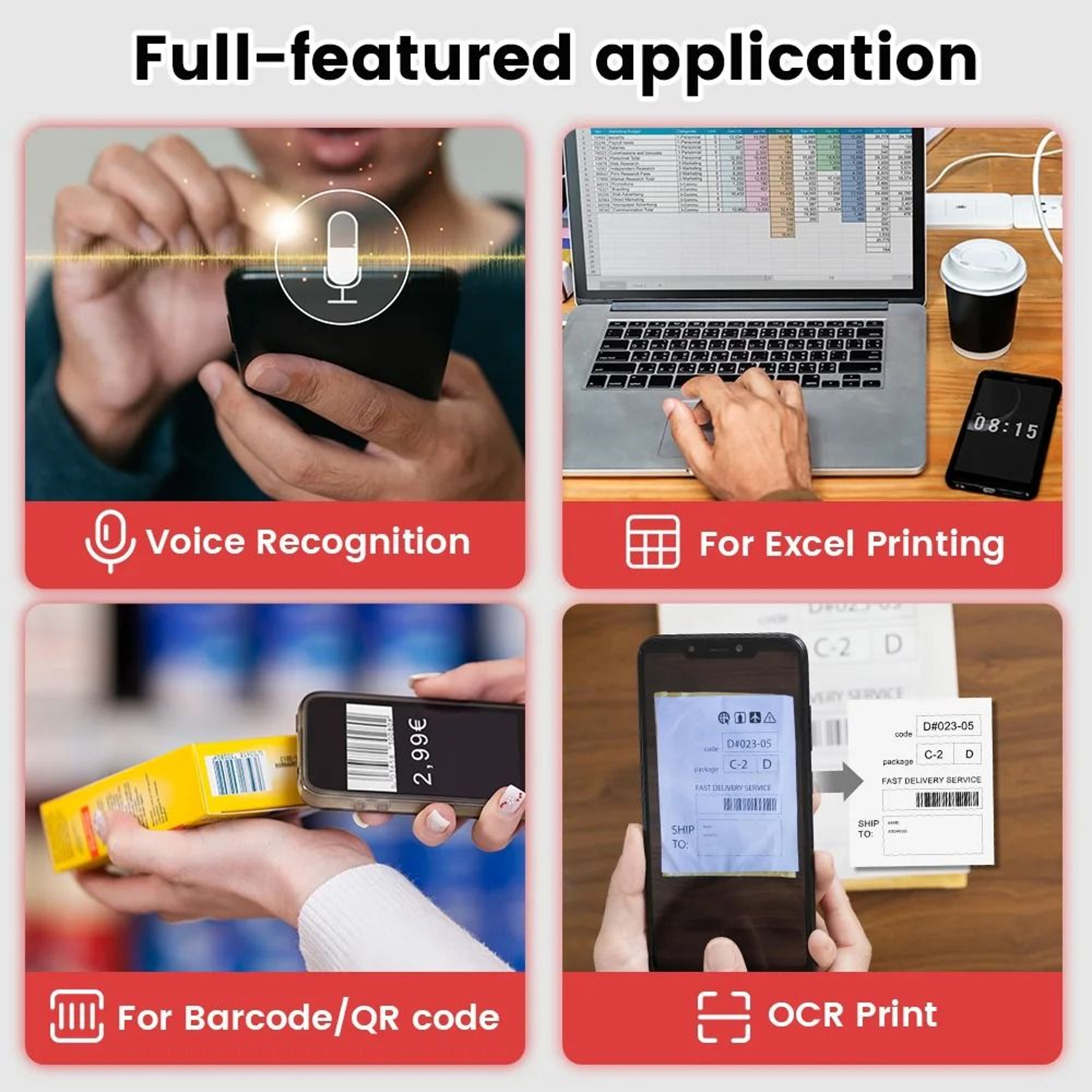 Wireless 4x6 Bluetooth Thermal Shipping Label Printer 5