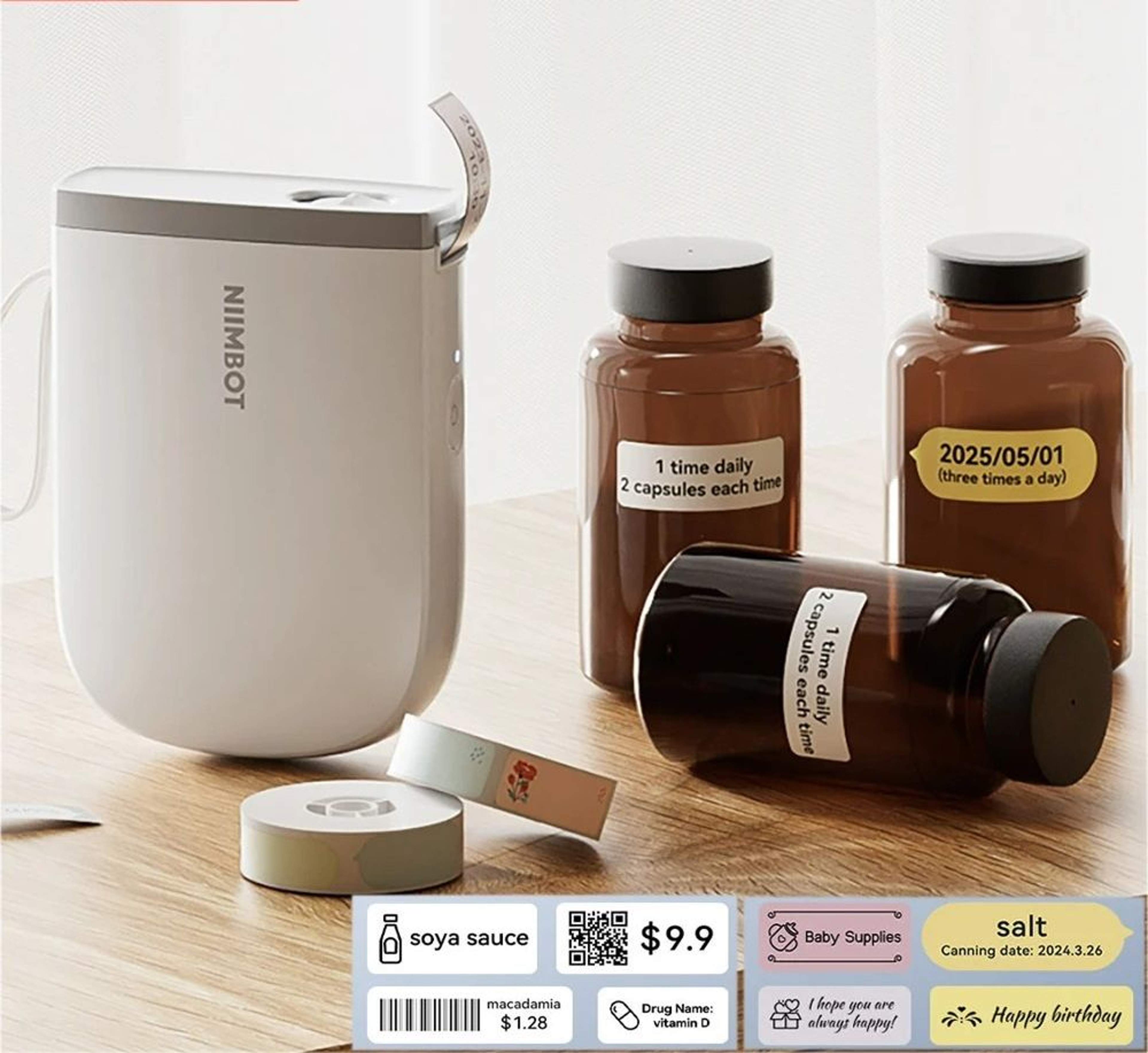 Mini Portable Bluetooth Thermal Label Printer 0