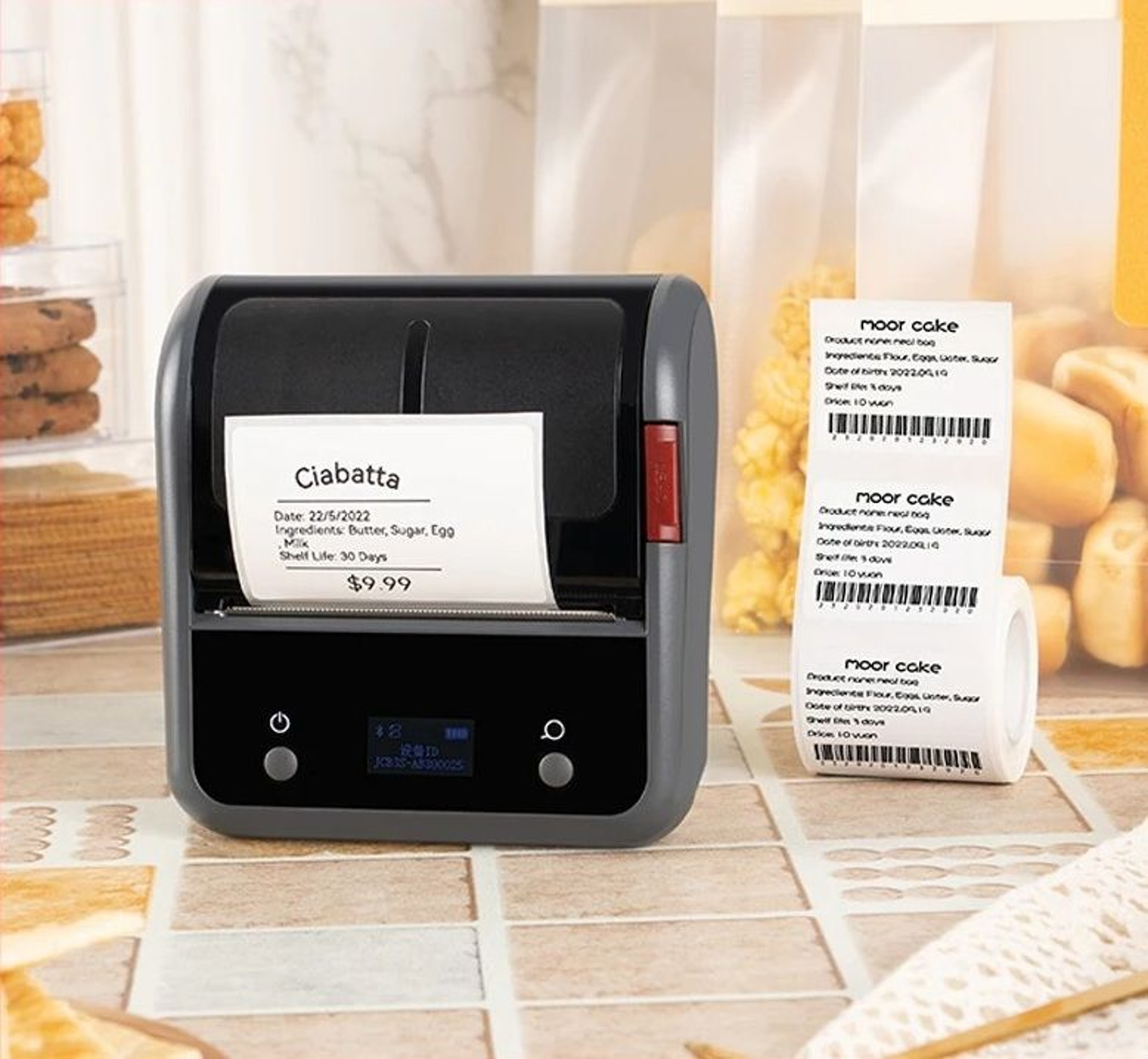 Commercial Wireless Thermal Barcode Label Printer 0
