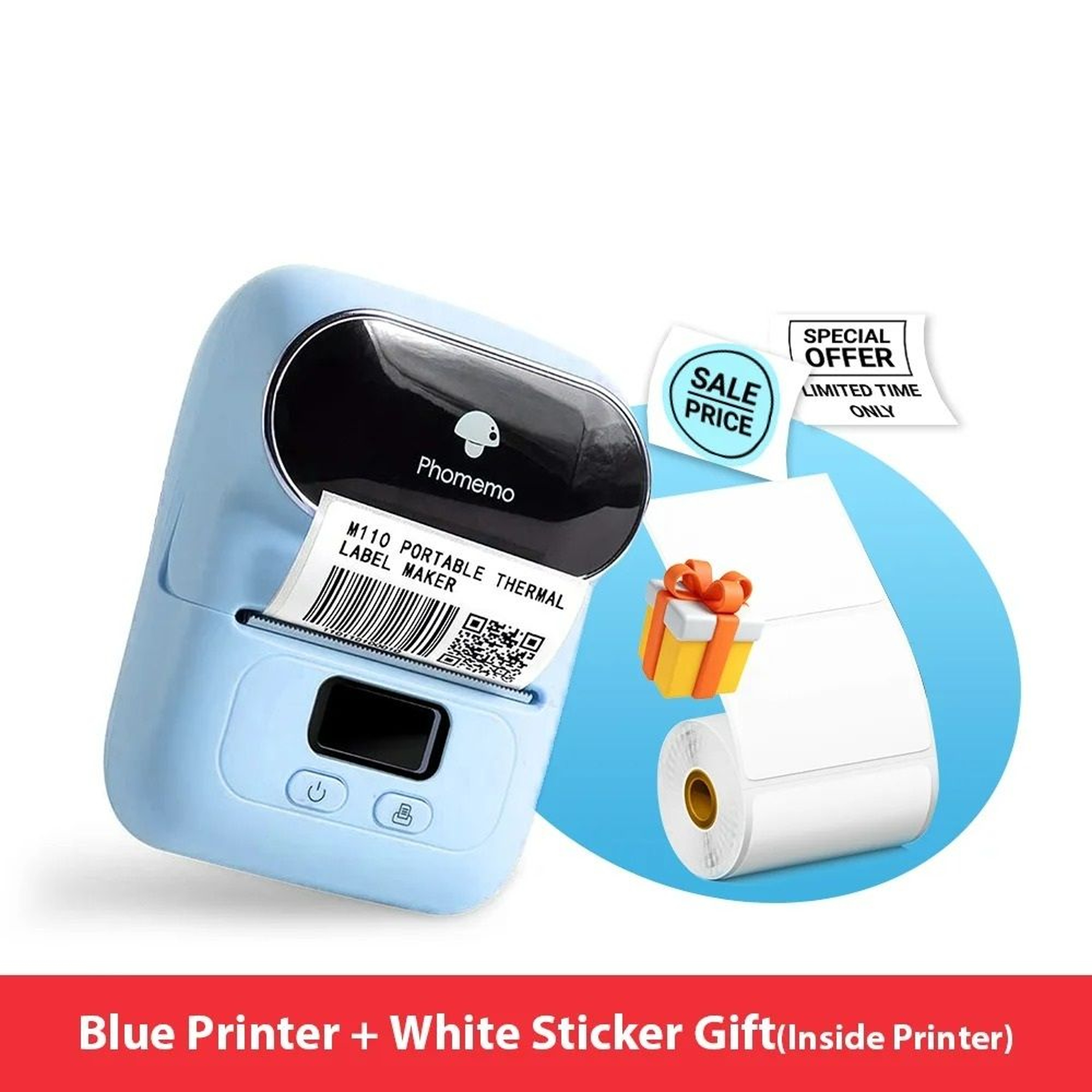 Portable Wireless Thermal Label Printer 079 To 197 In Width 9