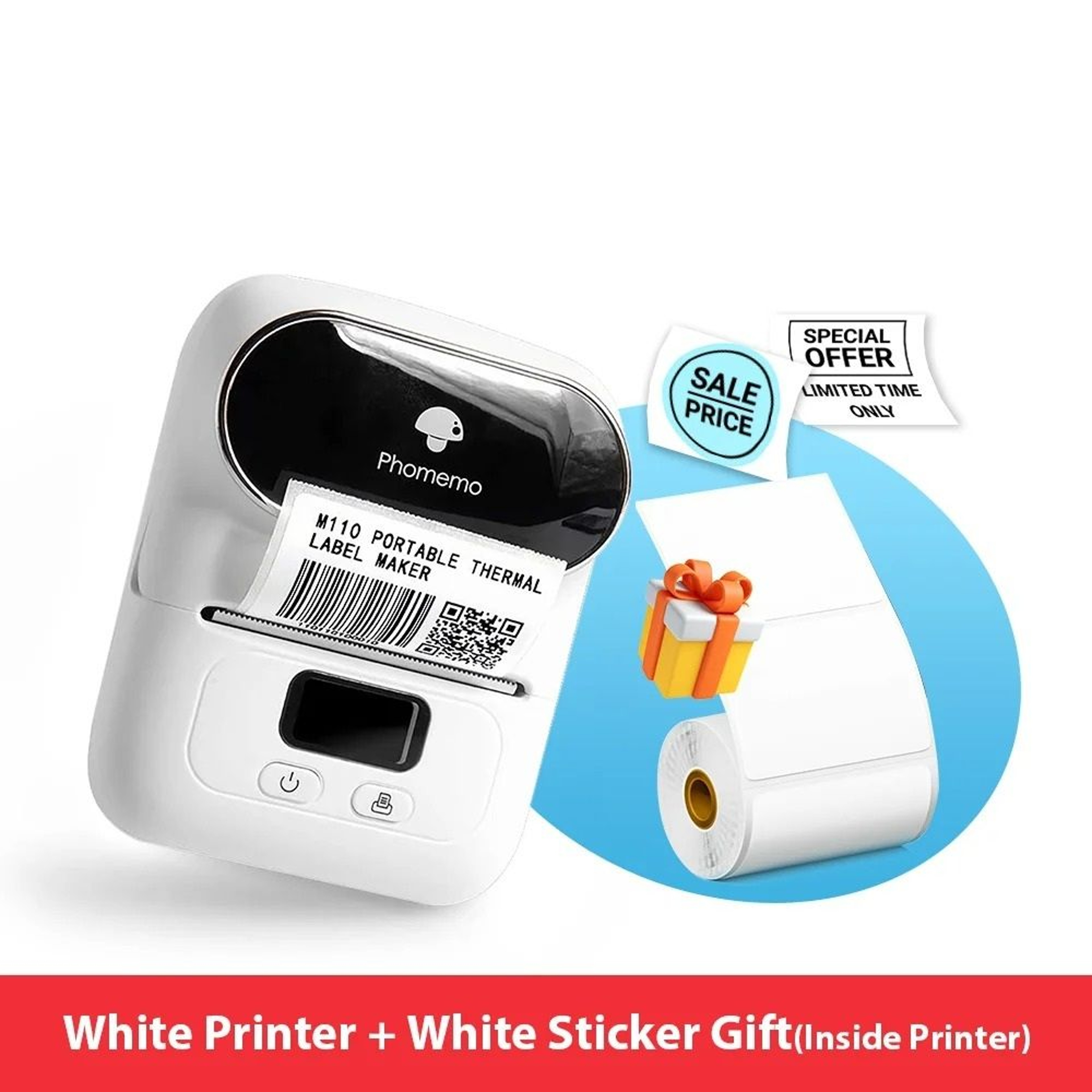 Portable Wireless Thermal Label Printer 079 To 197 In Width 6