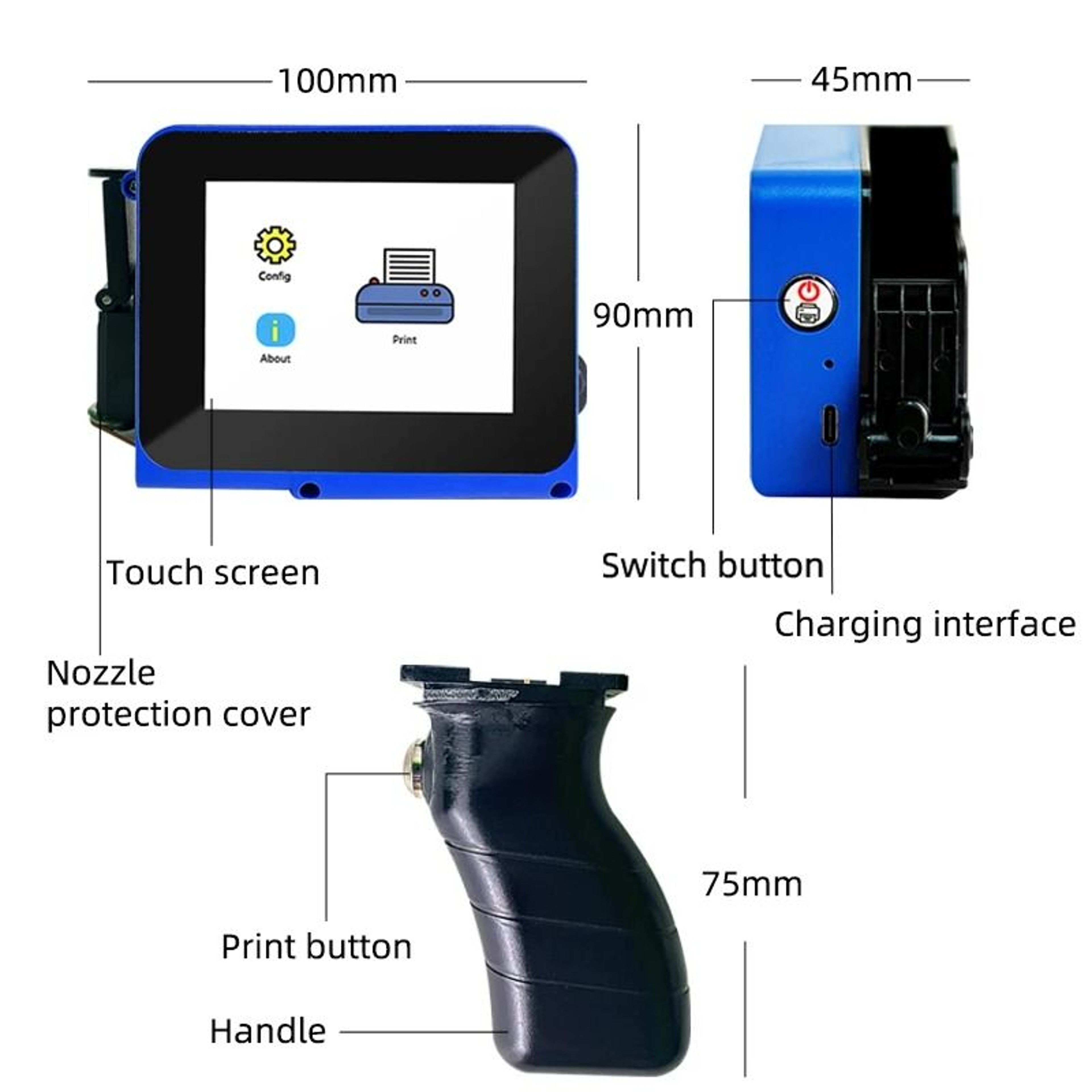 Elite Mini Portable Handheld Inkjet Coding Machine 3