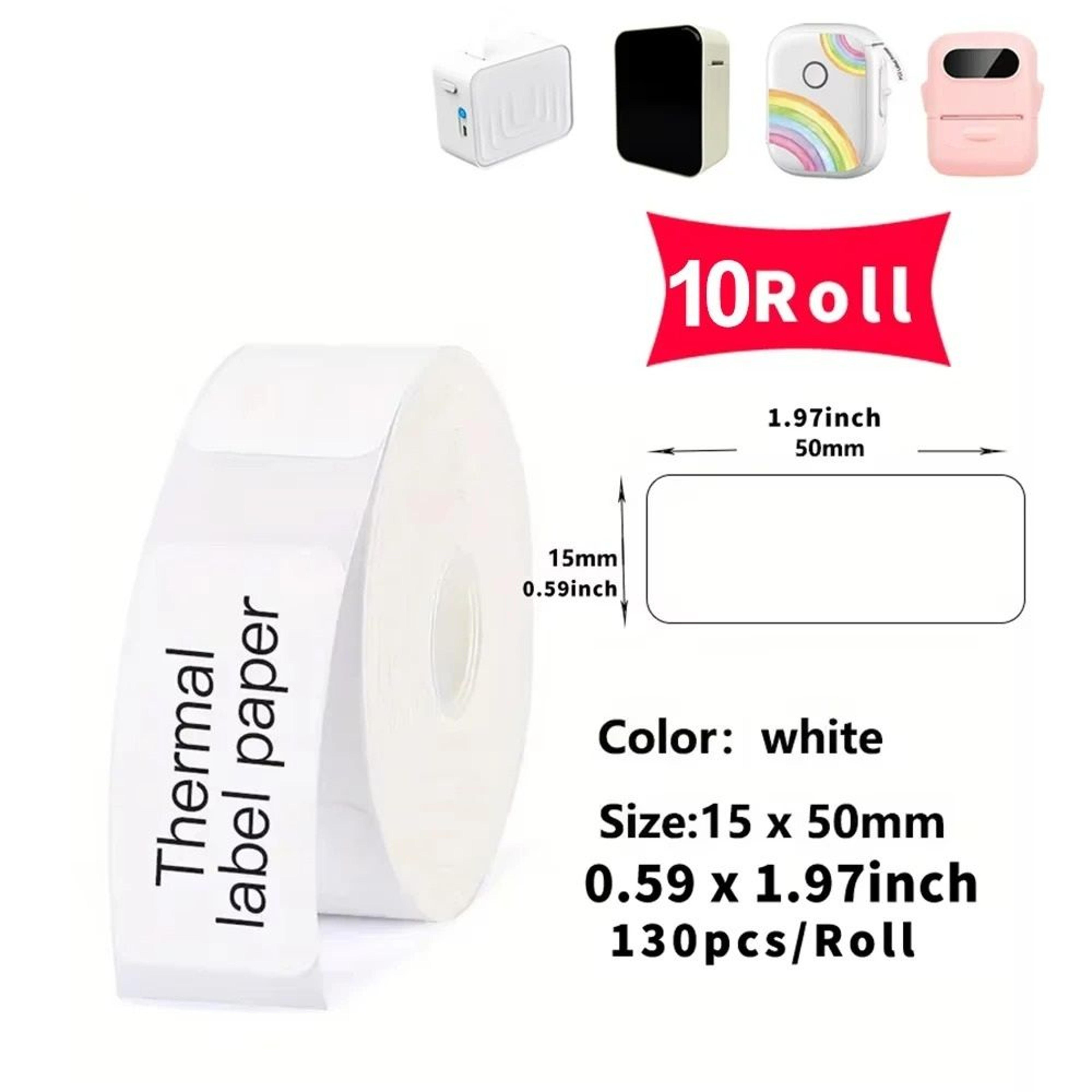 Multipurpose Thermal Label Sticker Rolls 16