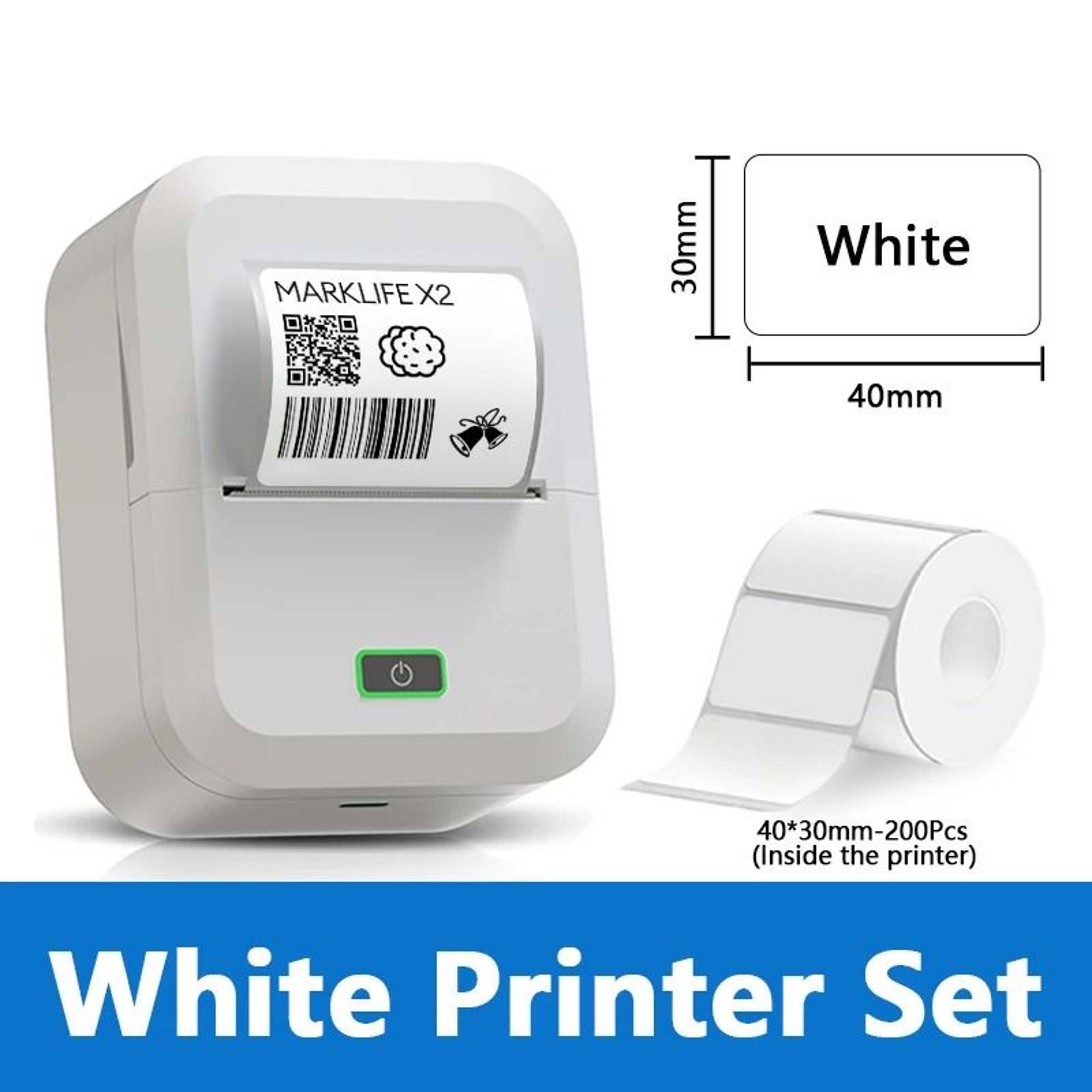 Compact Wireless Thermal Label  Sticker Printer 7