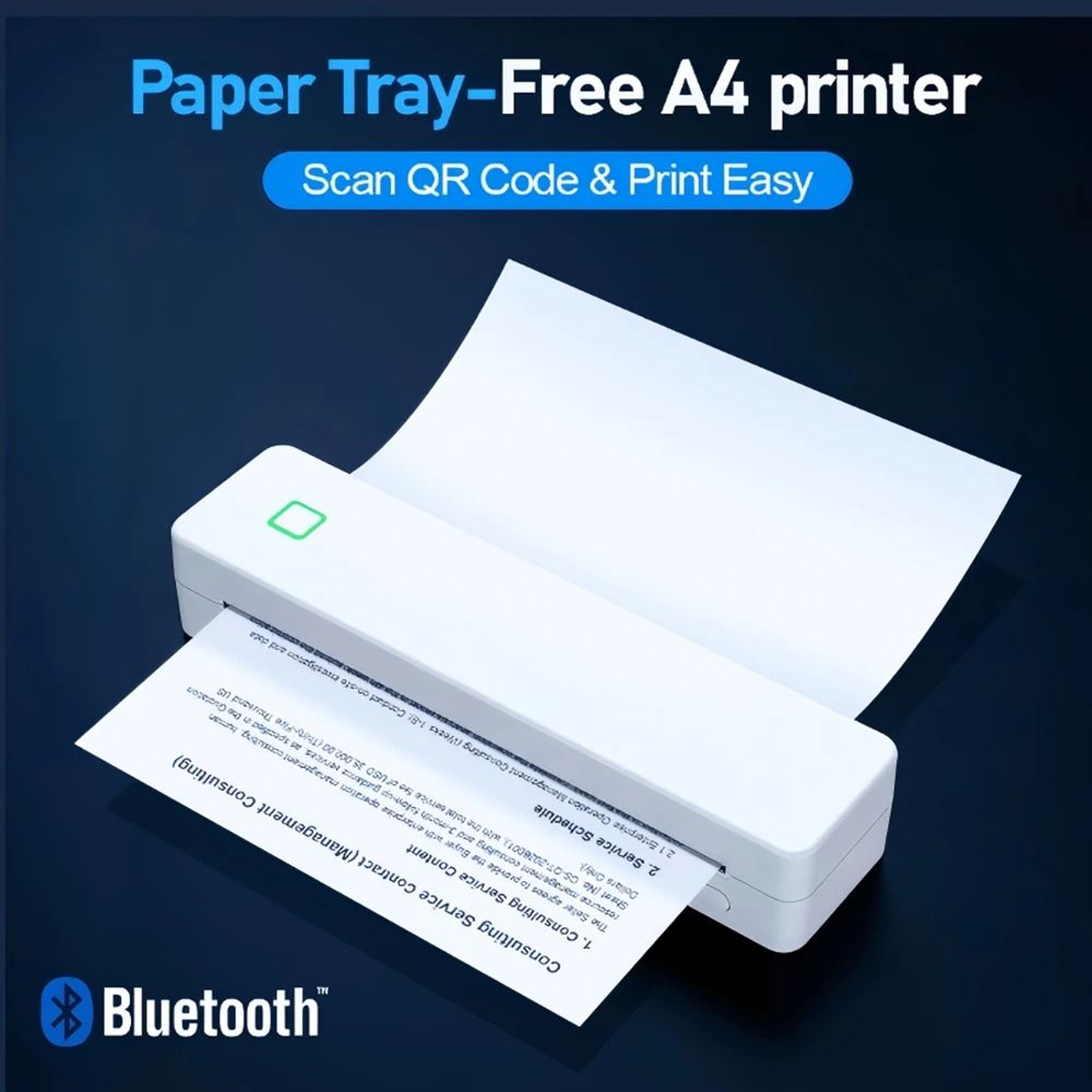 Wireless Portable A4 Thermal Document Printer 1