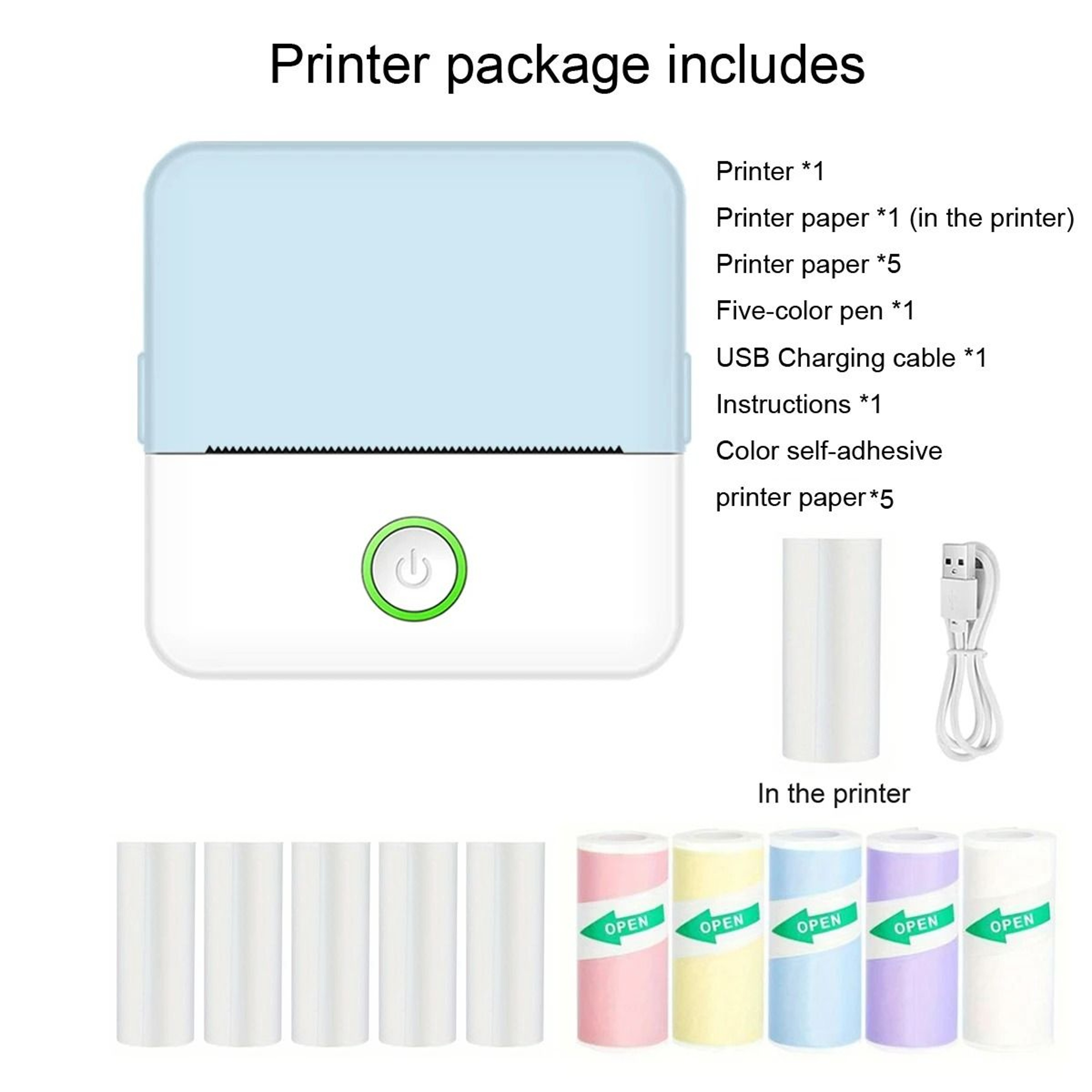 Bluetooth Pocket Thermal Mini Sticker Printer 14