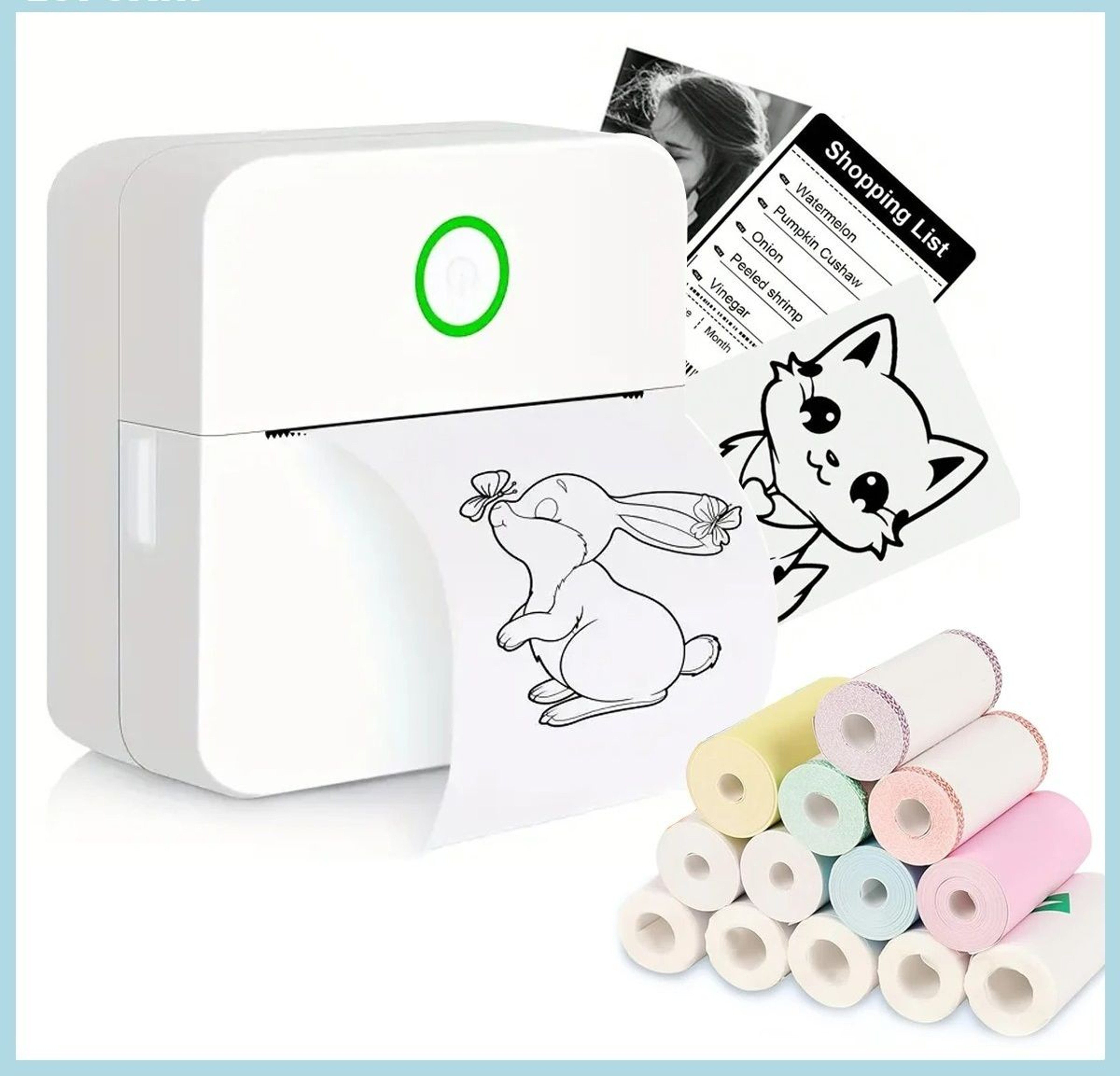 Bluetooth Pocket Thermal Mini Sticker Printer 0