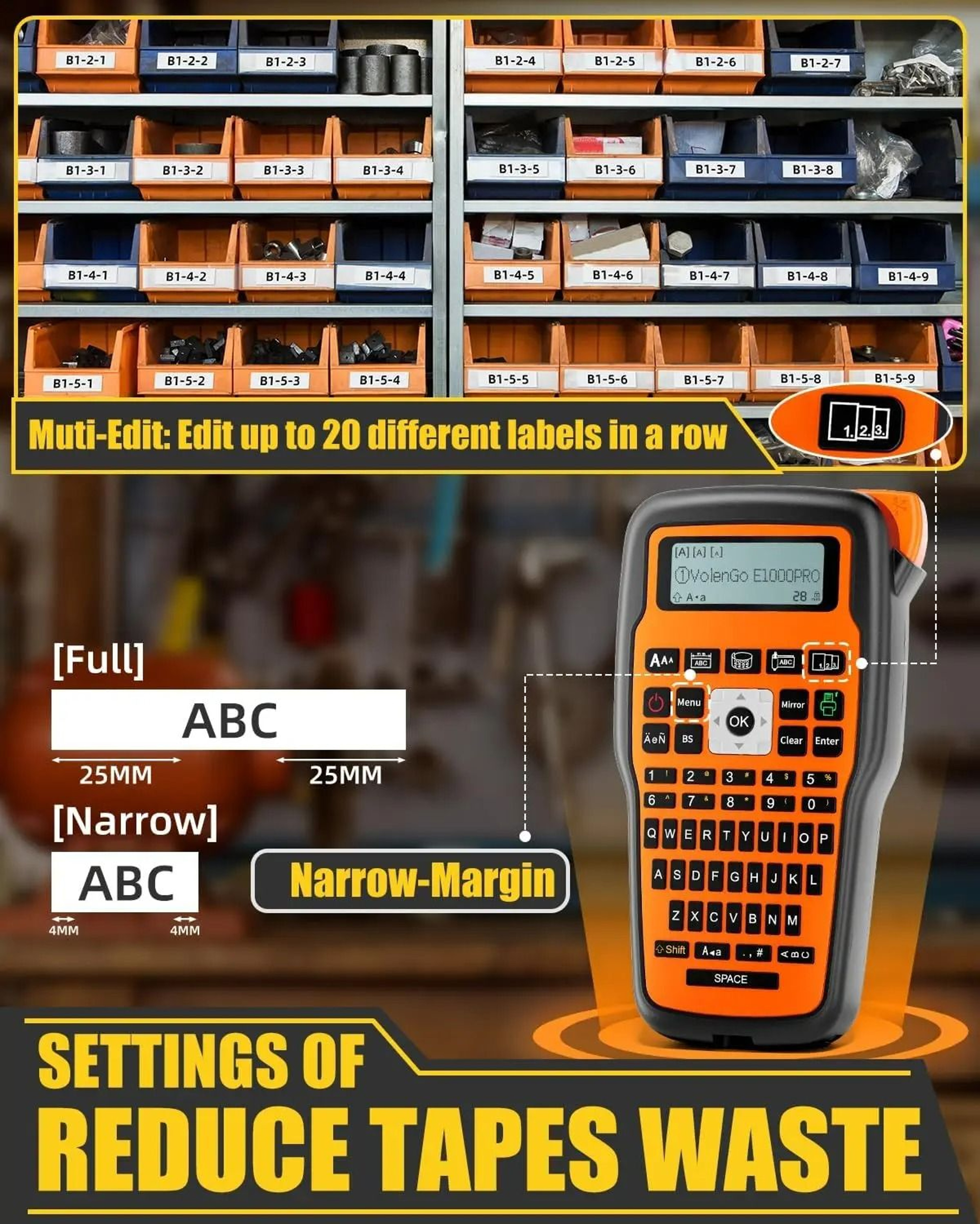 Handheld Industrial Cable  Wire Label Maker 3