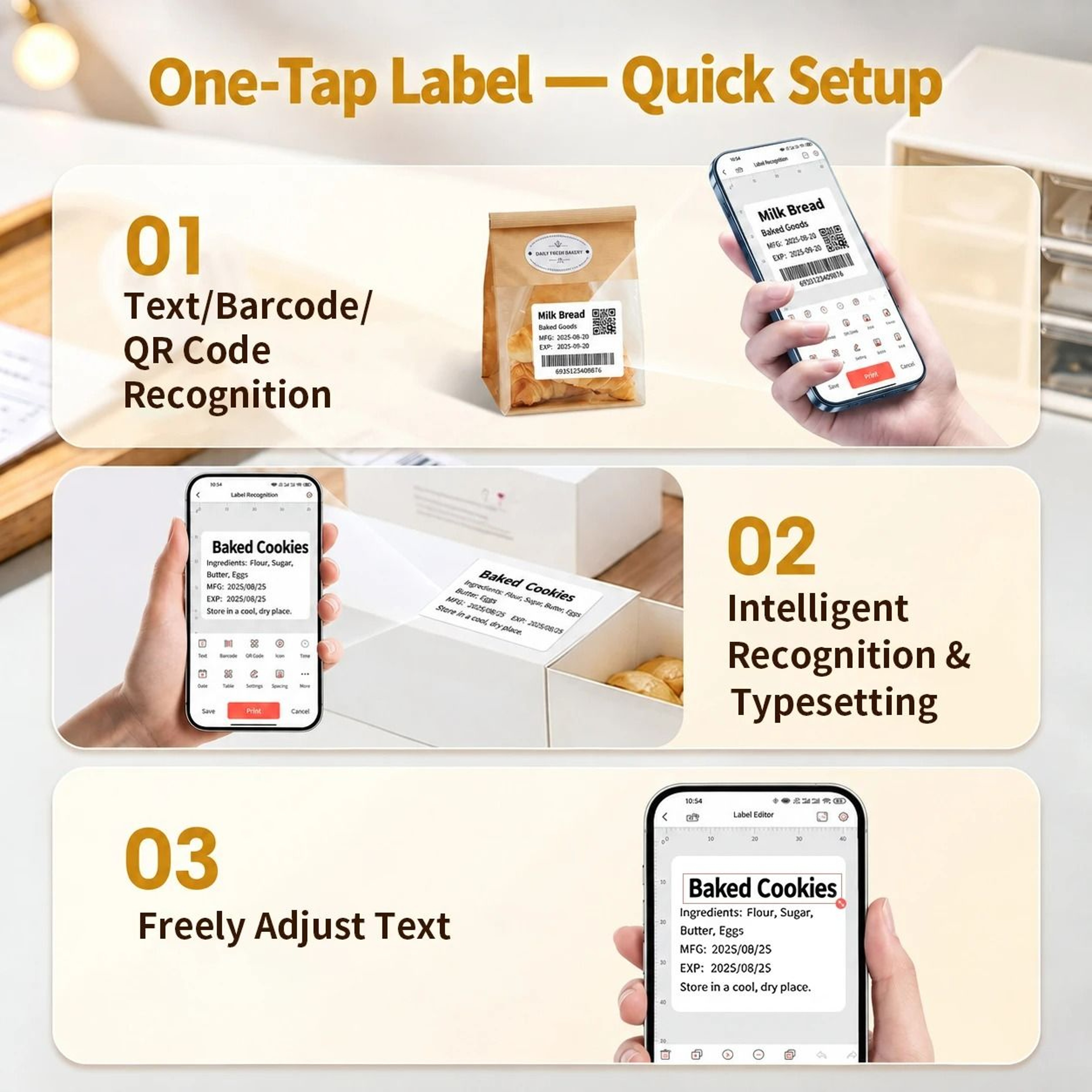 Wireless 2Inch Commercial Thermal Label Printer 5