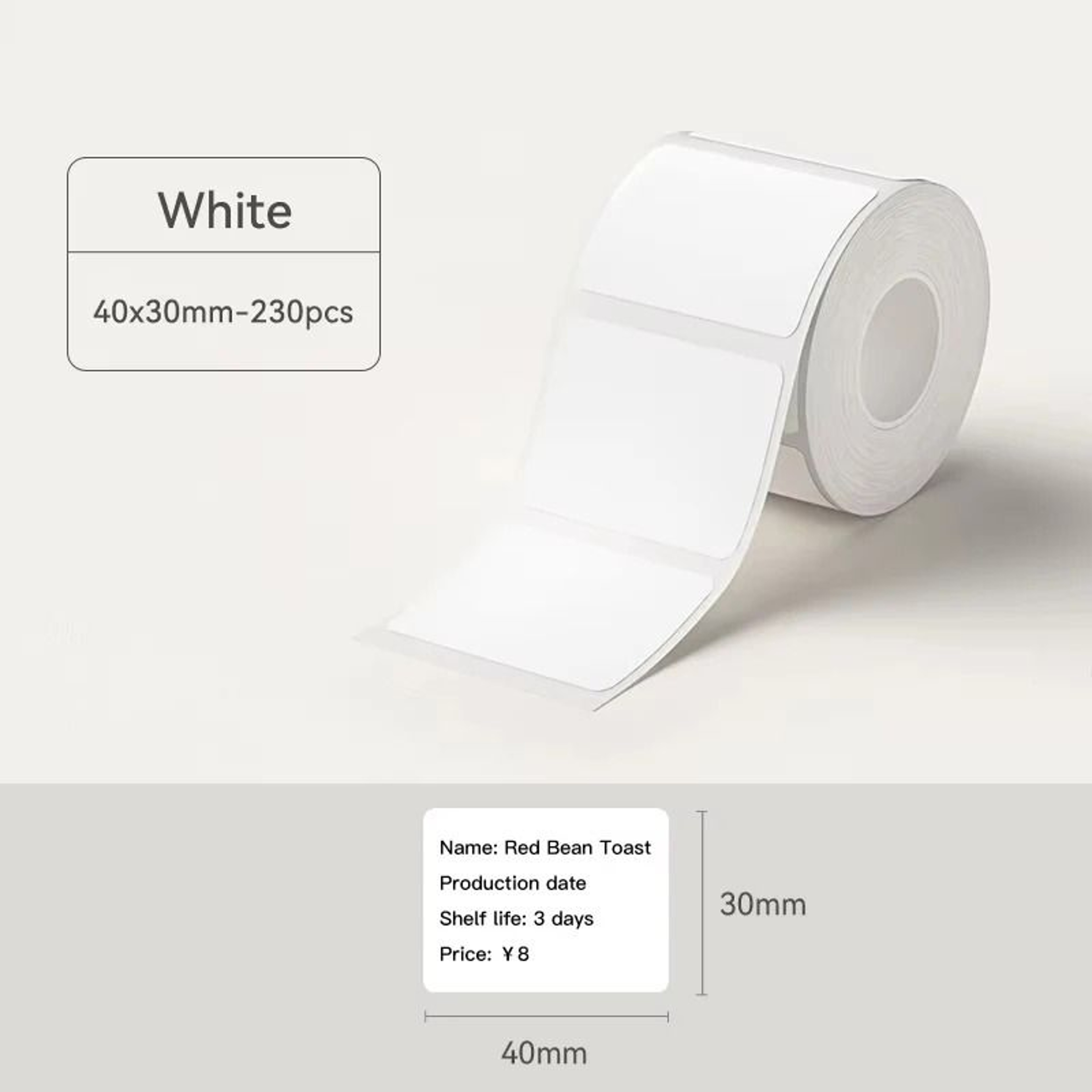 Multipurpose Thermal Label Sticker Rolls Strong ResidueFree Adhesion 9
