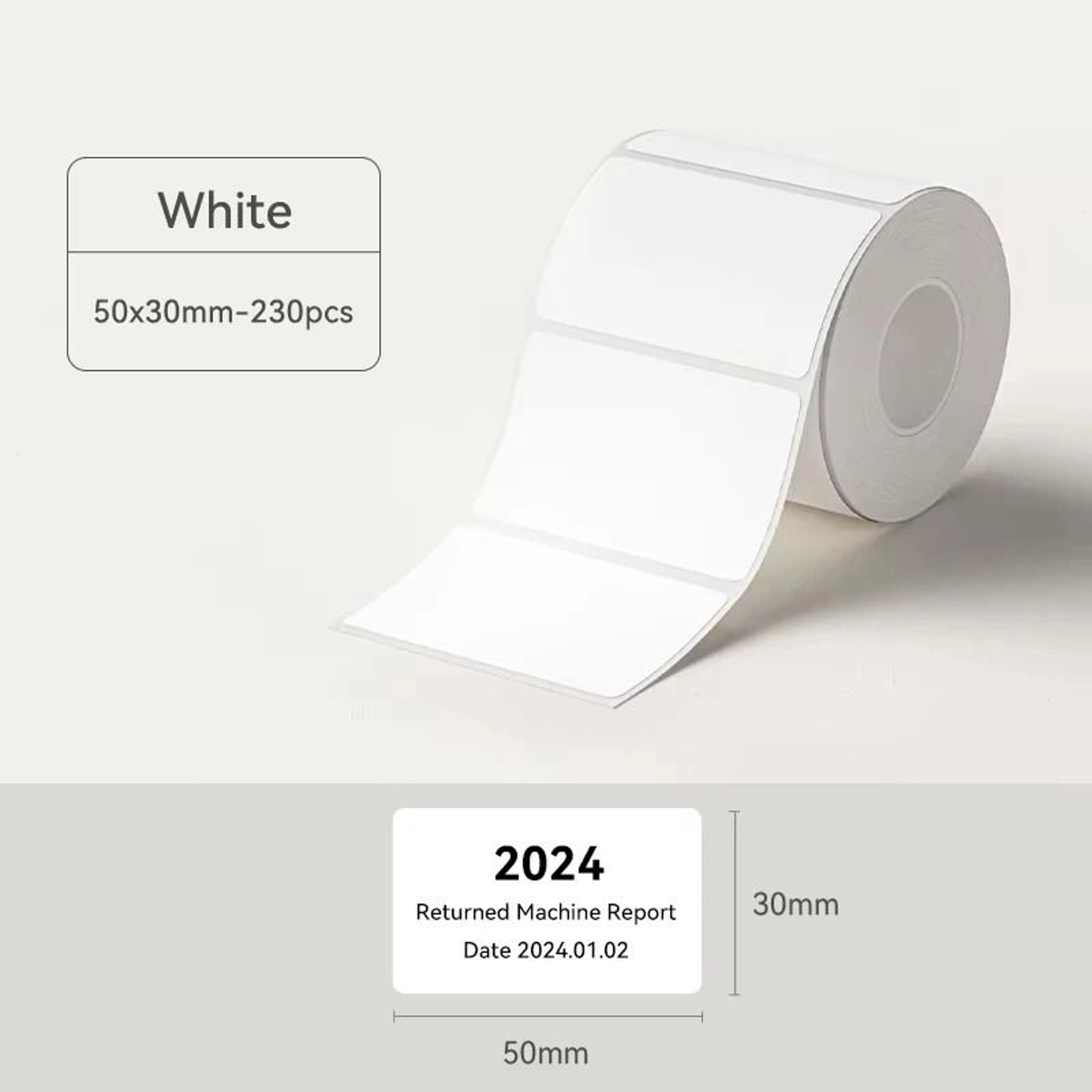 Multipurpose Thermal Label Sticker Rolls Strong ResidueFree Adhesion 5