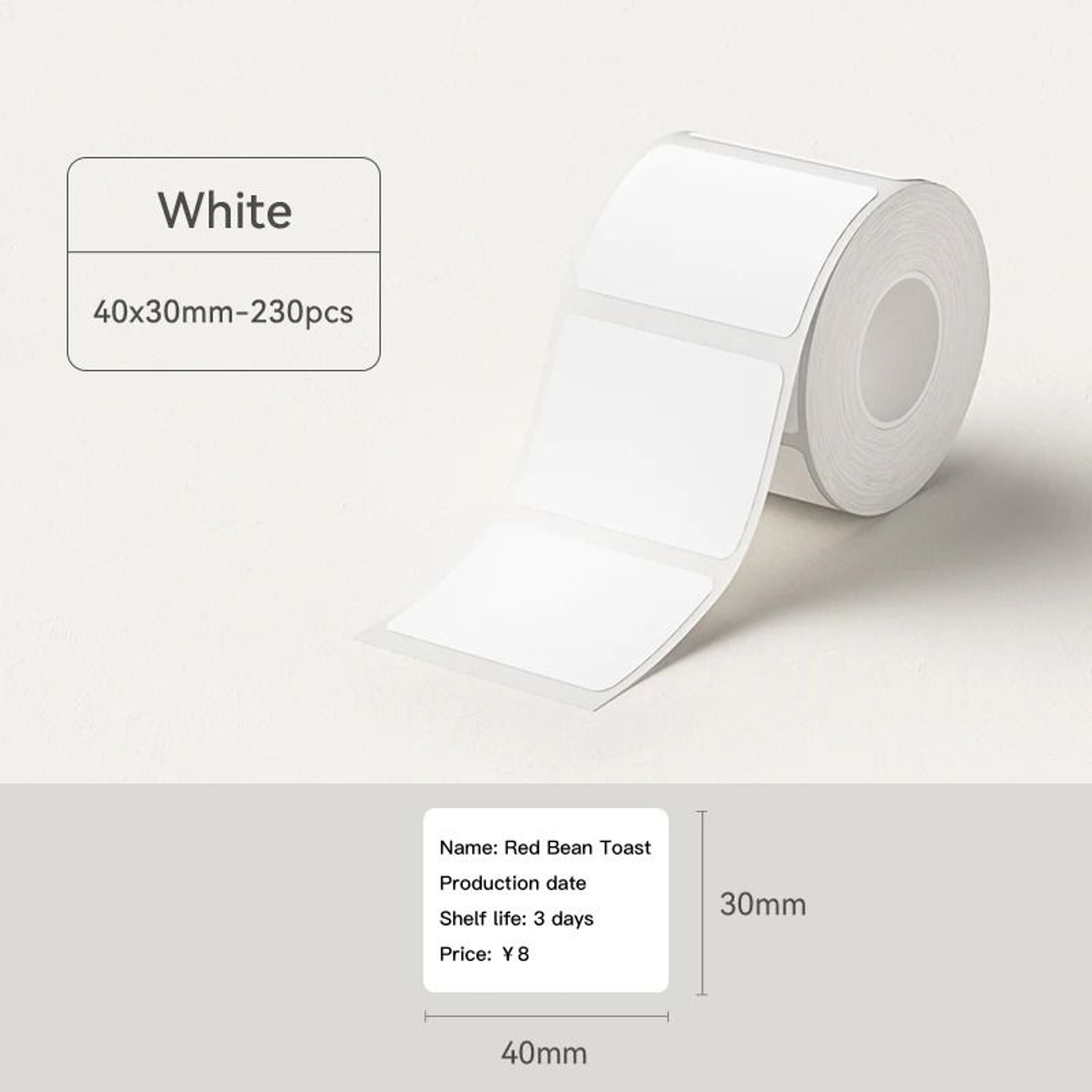 Multipurpose Thermal Label Sticker Rolls ResidueFree Peel 6