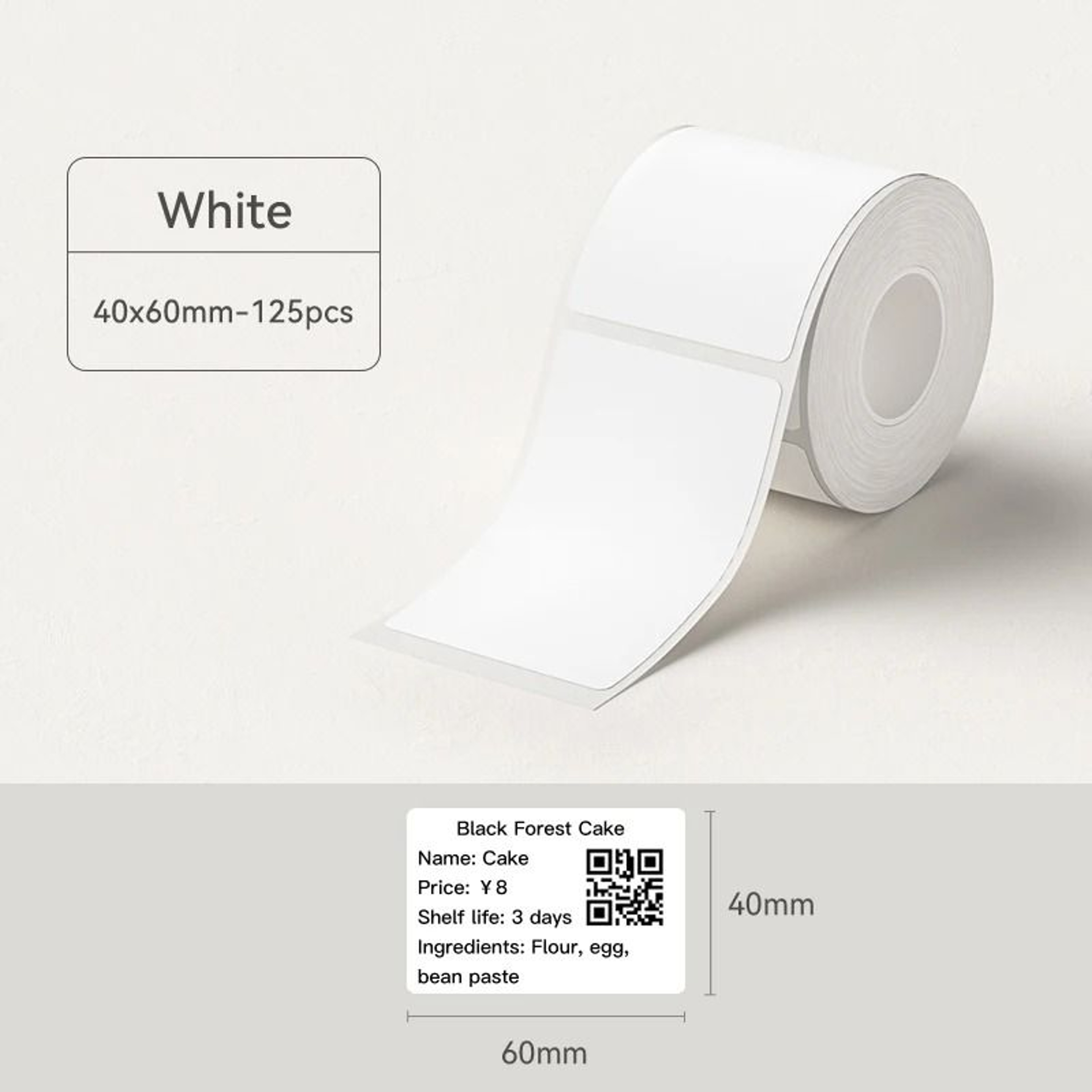 Multipurpose Thermal Label Sticker Rolls ResidueFree Peel 7
