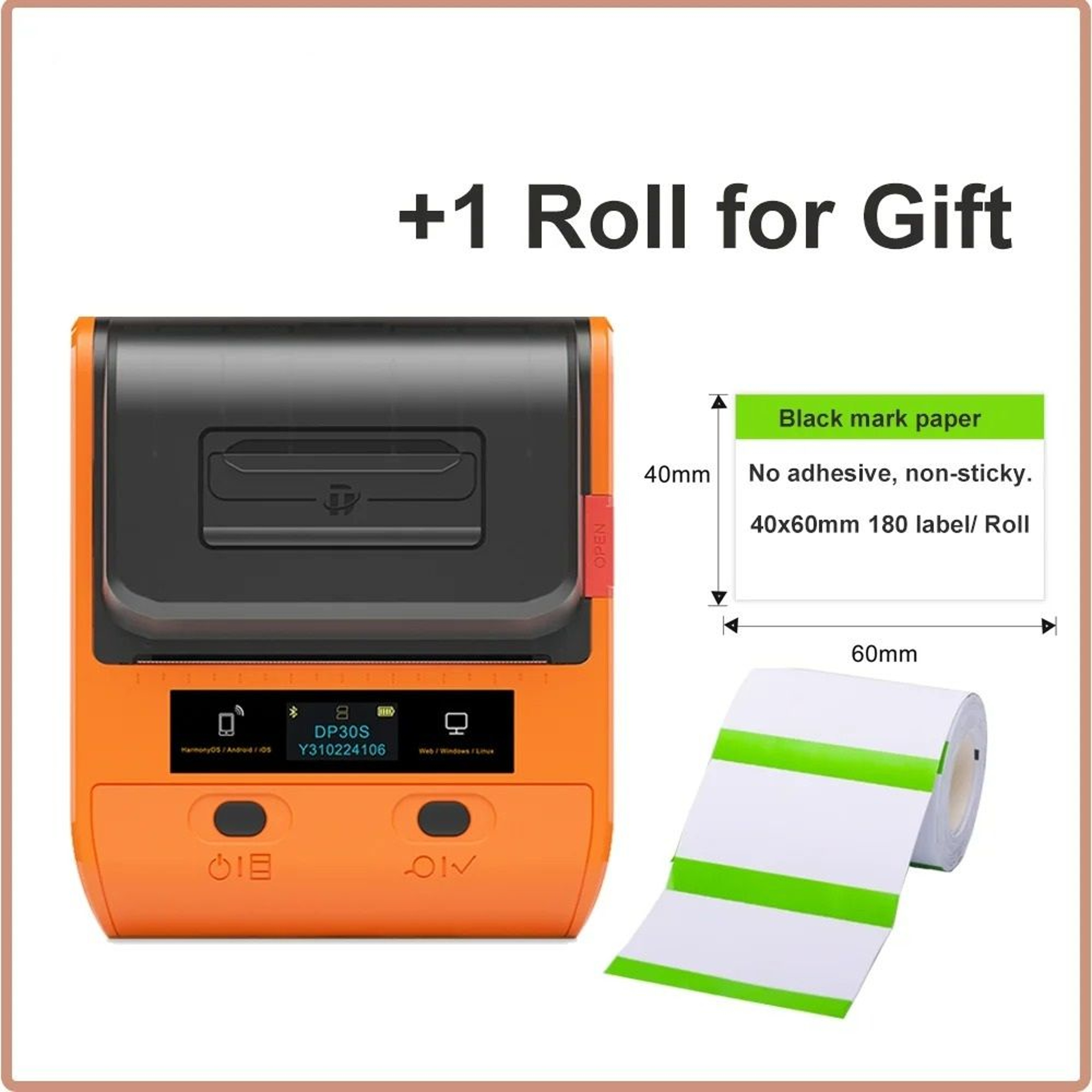 Multifunctional Wireless 3Inch Thermal Label Printer 10
