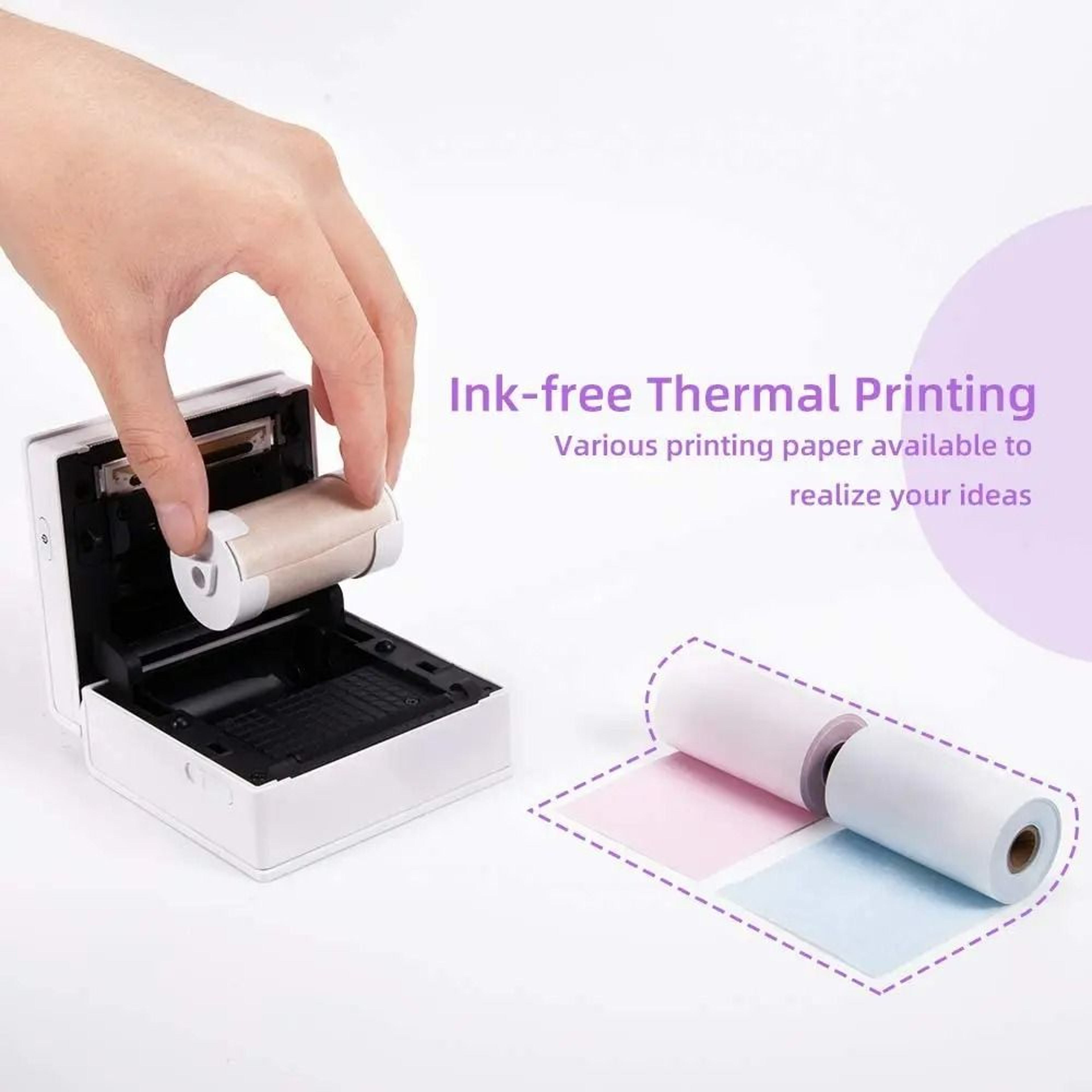 Phomemo Compatible Thermal Paper  Sticker Rolls 3Pack 3