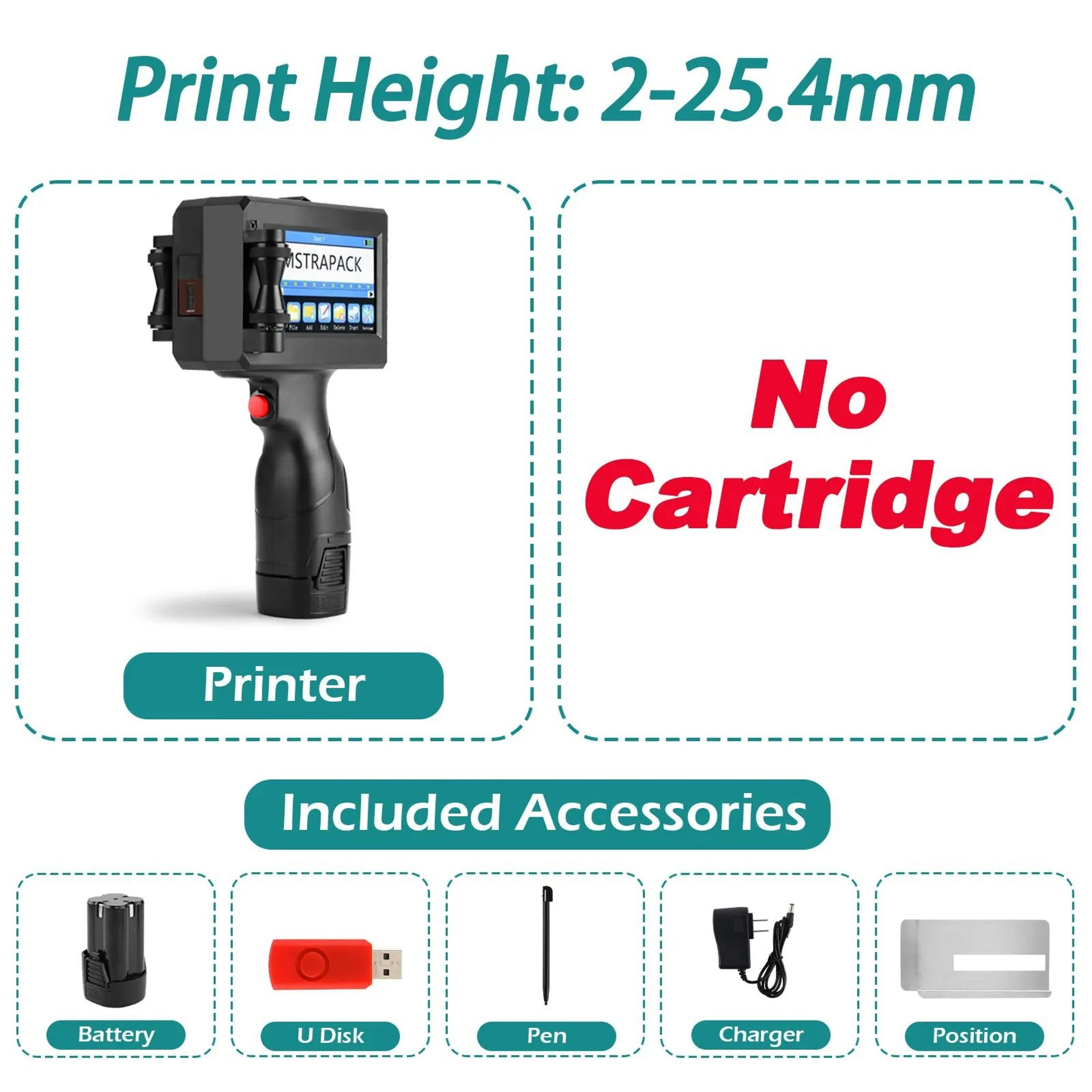 Handheld Inkjet Printer Gun With FastDrying Ink For QR Code  Barcode 11