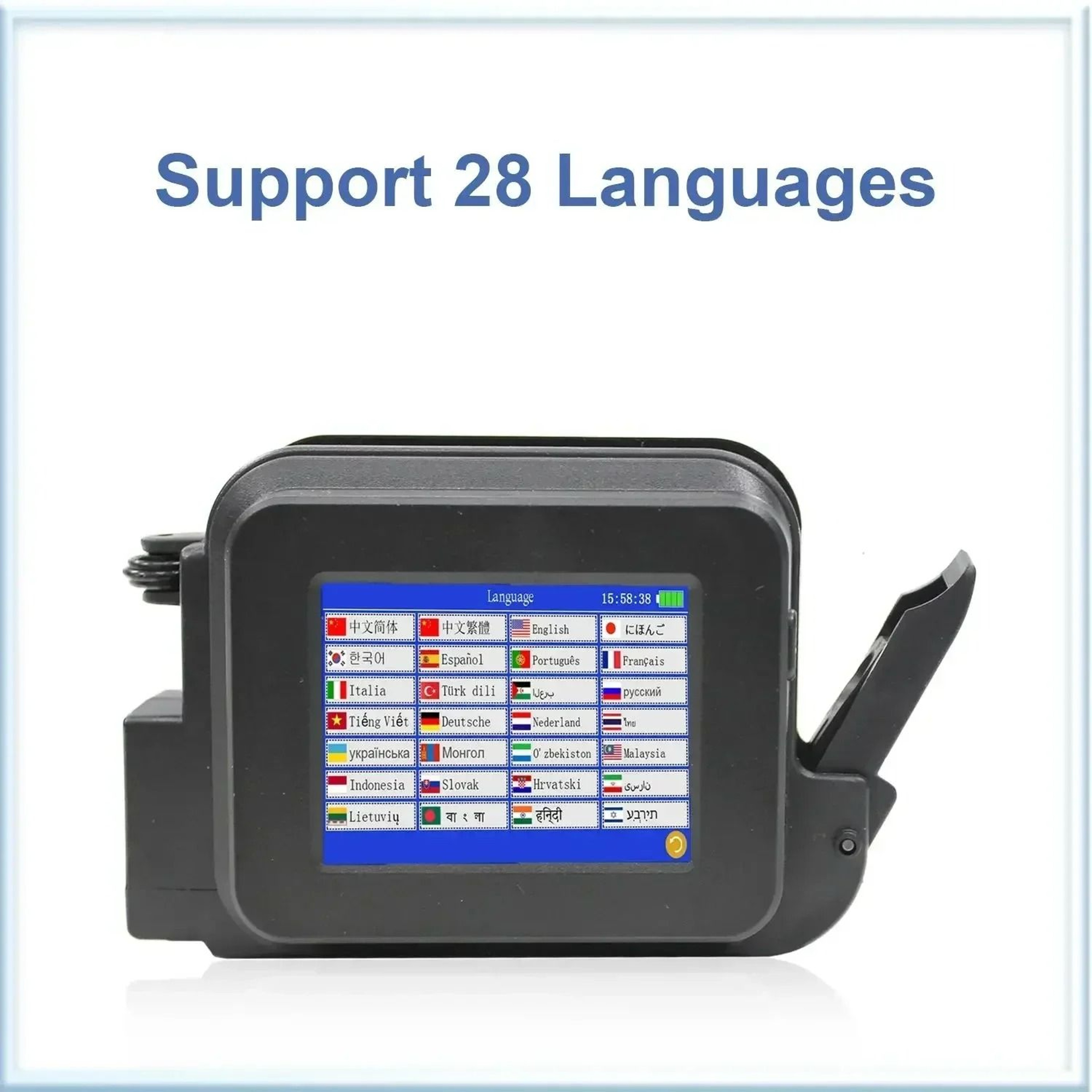 127mm Portable Handheld Inkjet Printer For Text QR  Barcodes 3
