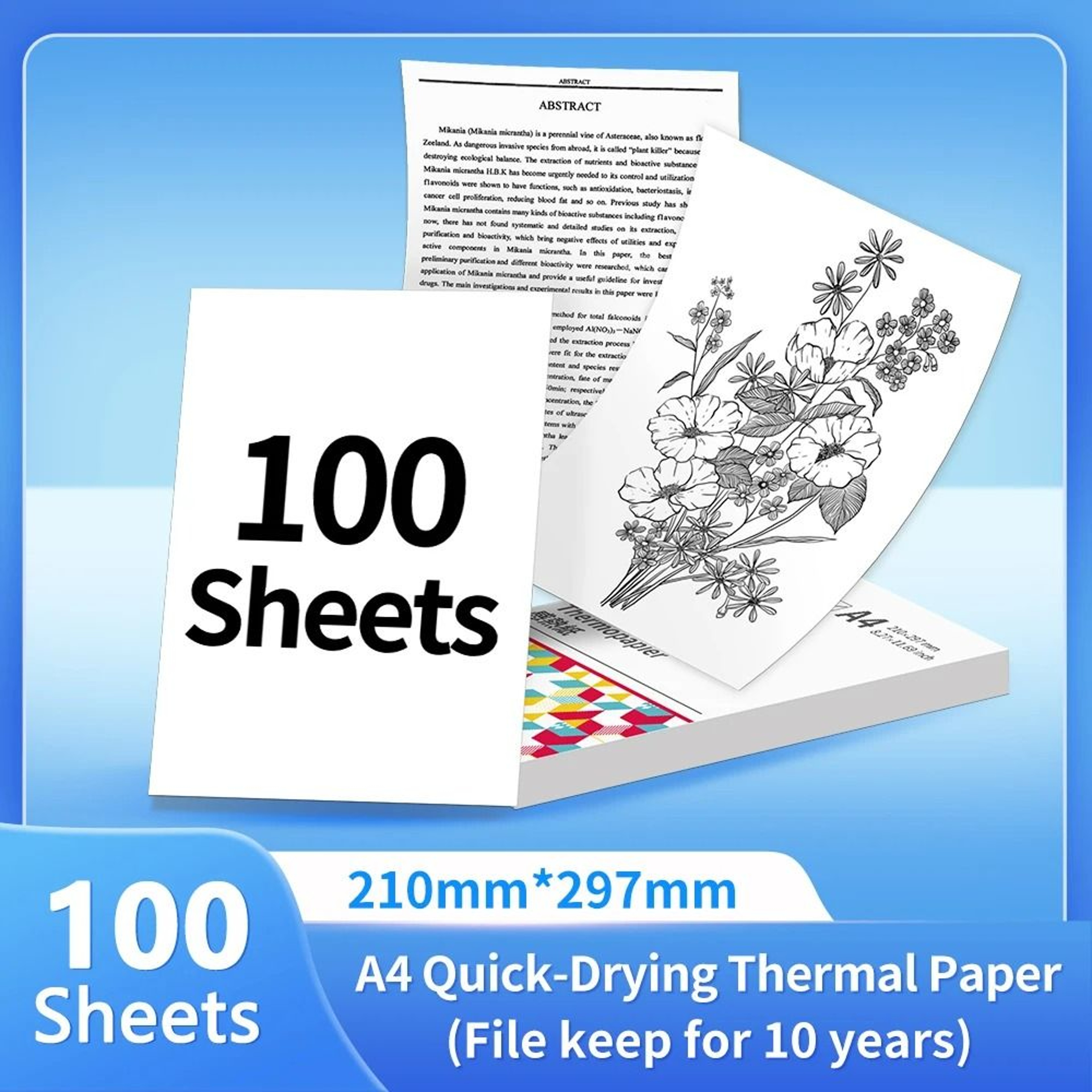 A4  Letter Thermal Printer Paper Rolls  Folded Sheets 7