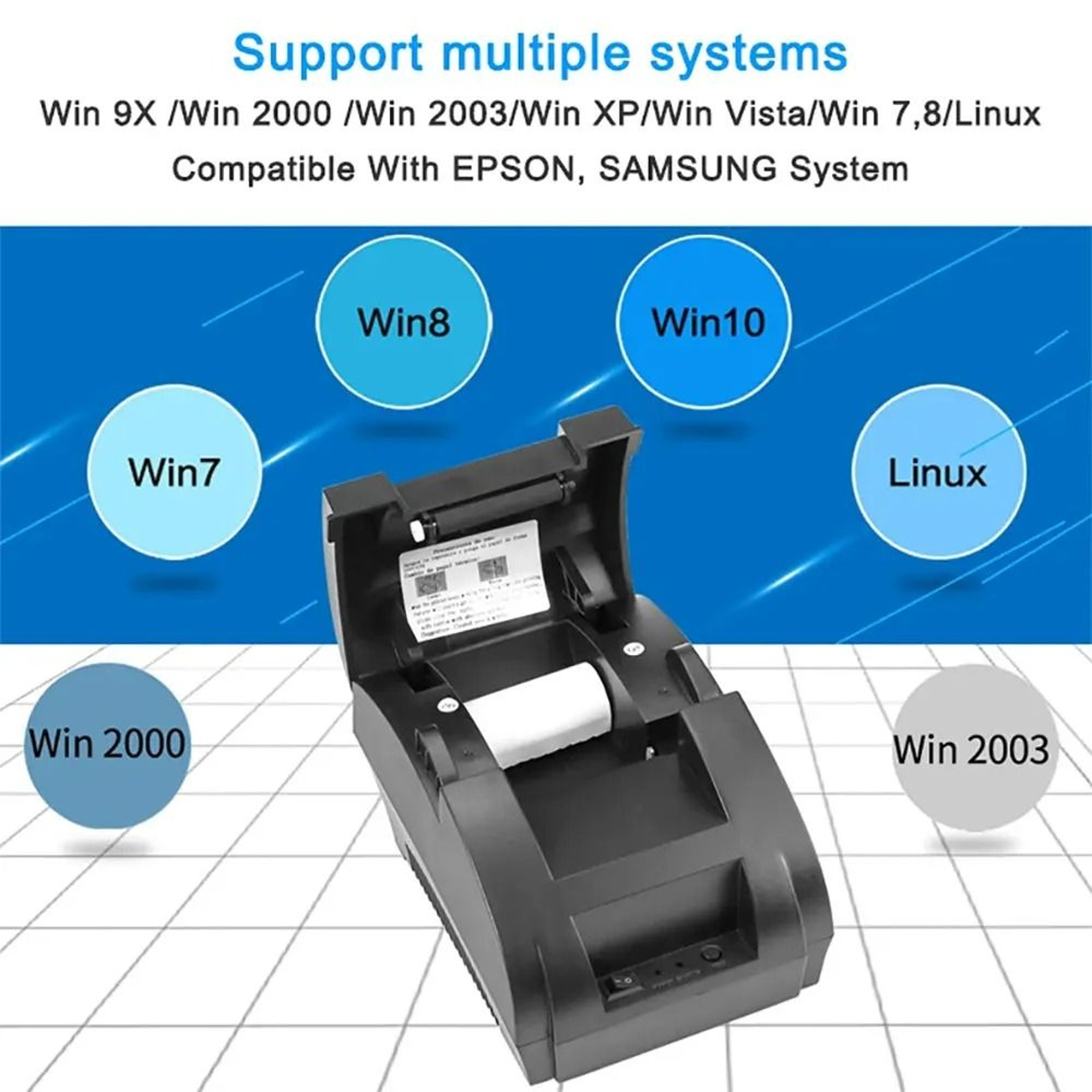 58mm USB  Bluetooth Thermal Receipt Printer For POS  Supermarket 1