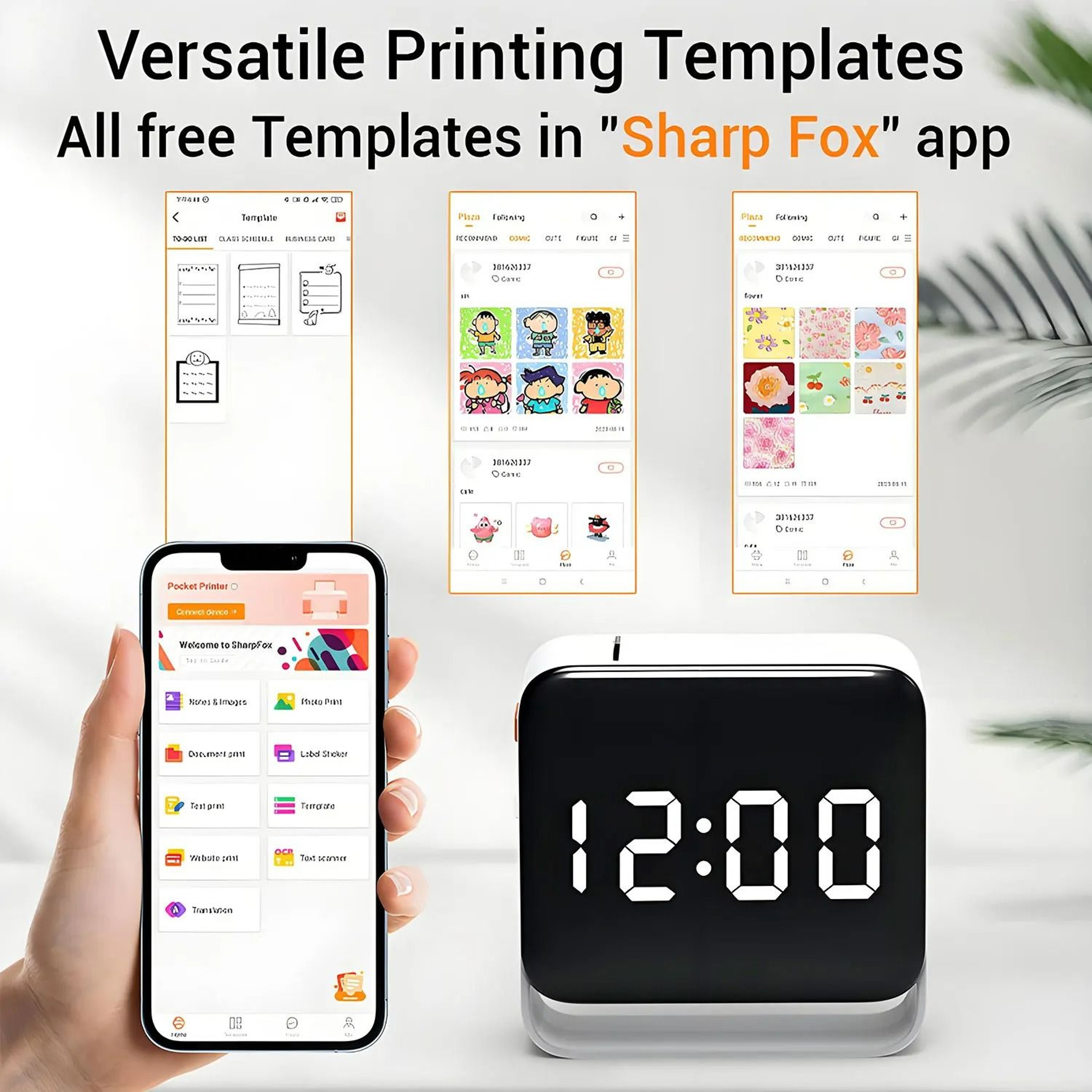 Mini Portable Wireless Label Maker With Paper Roll For Storage Home  Office 4