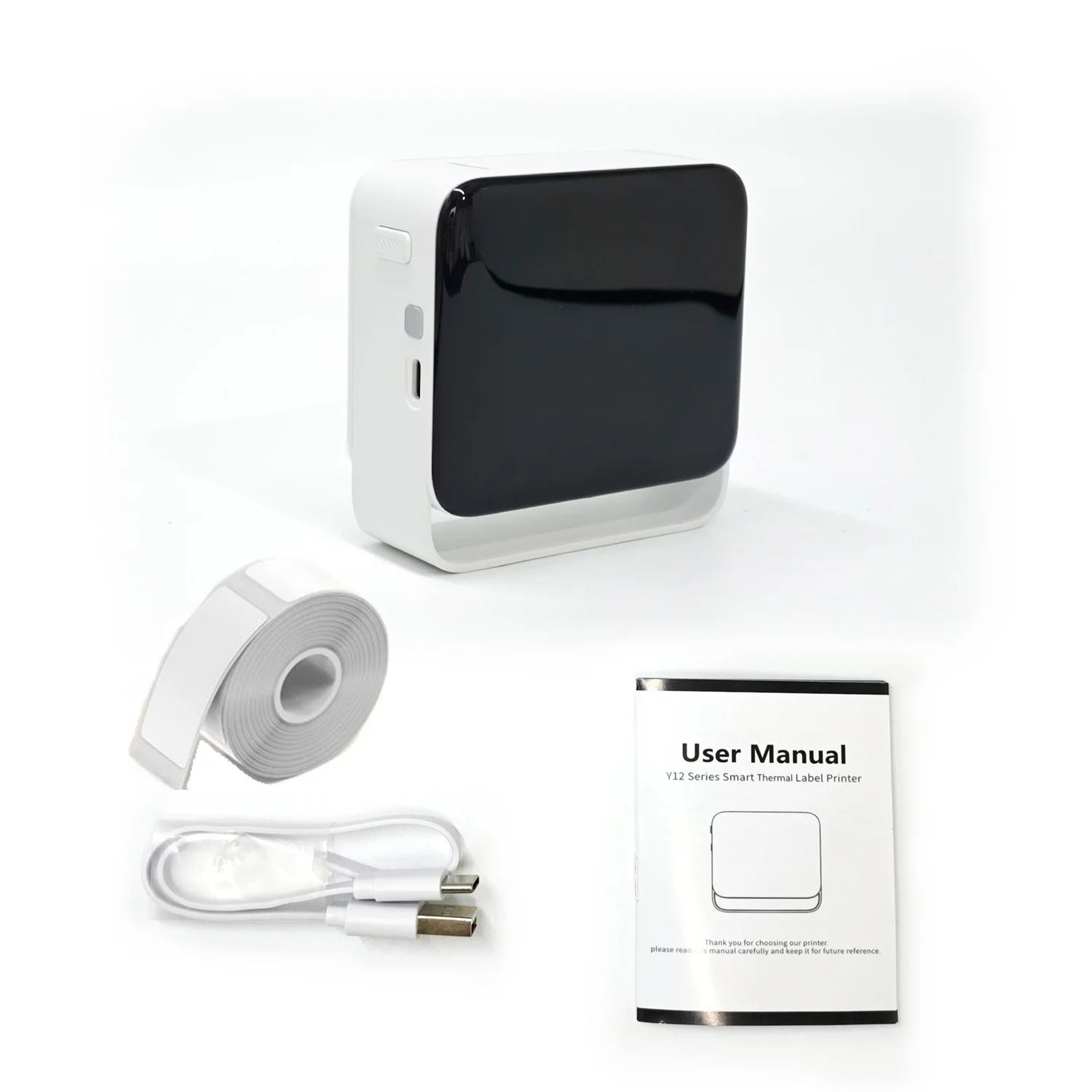 Mini Portable Wireless Label Maker With Paper Roll For Storage Home  Office 8