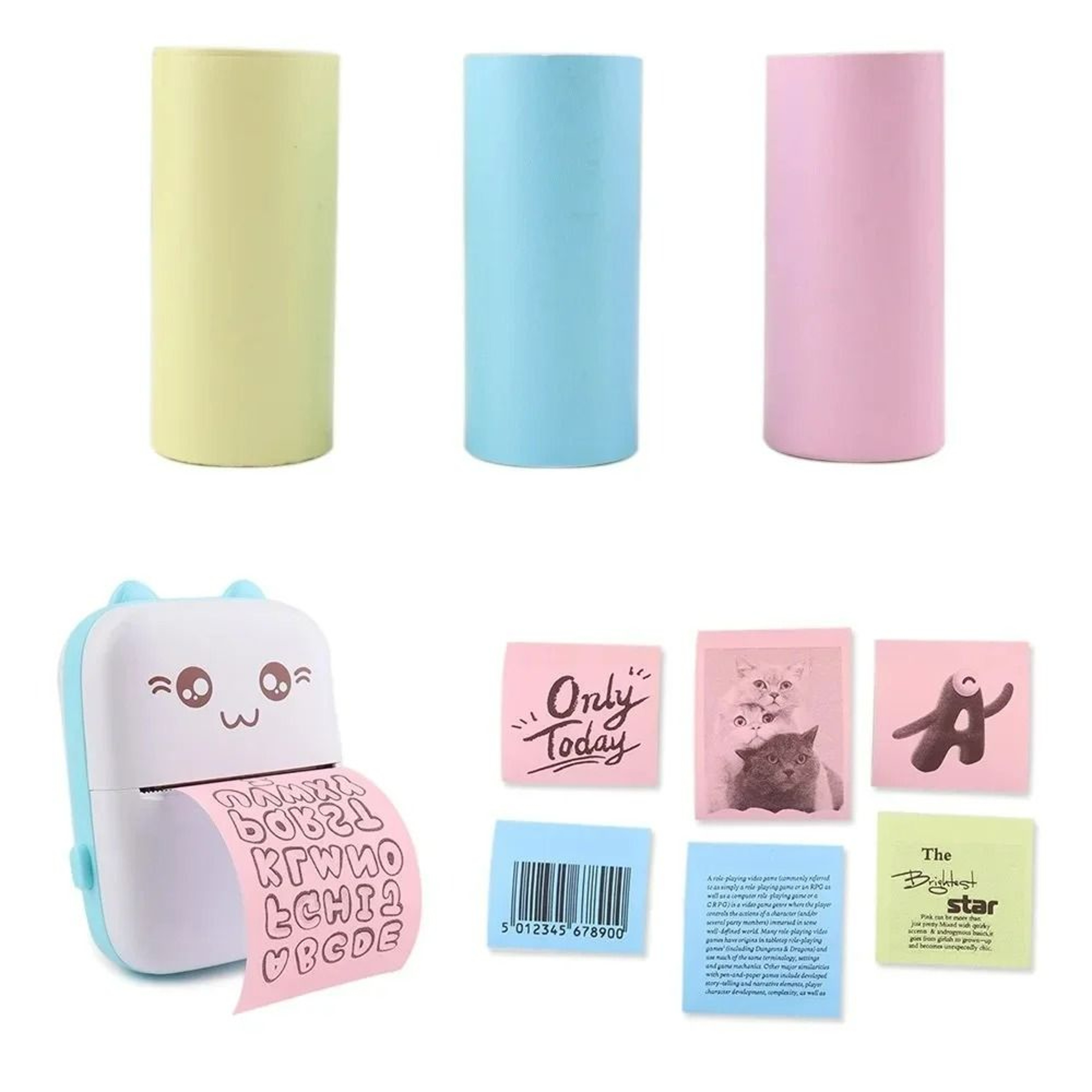 57mm Universal Thermal Paper  SelfAdhesive Sticker Rolls 0