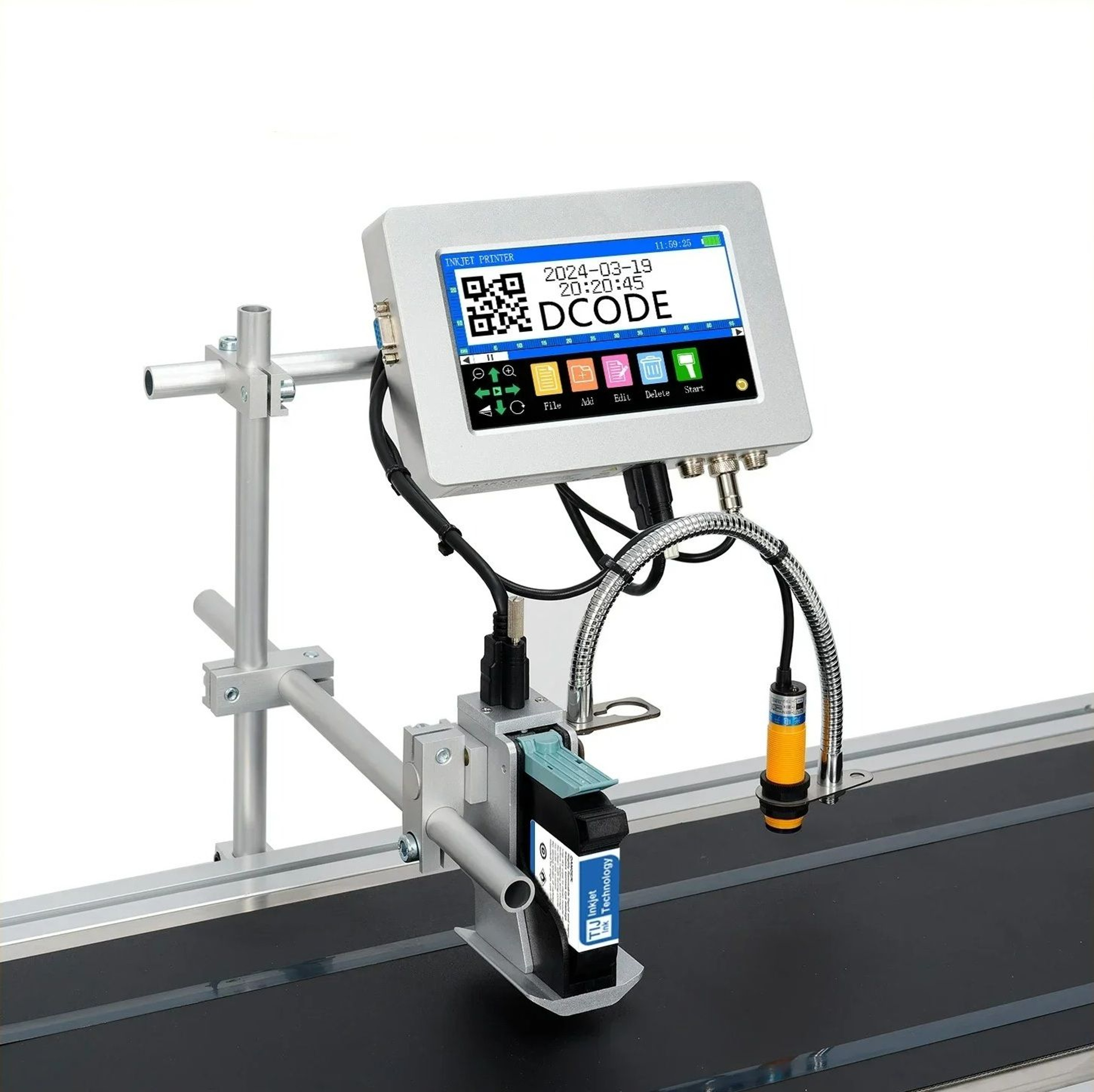 127mm  254mm Automatic Online Thermal Inkjet Printer For Industrial Packaging 0