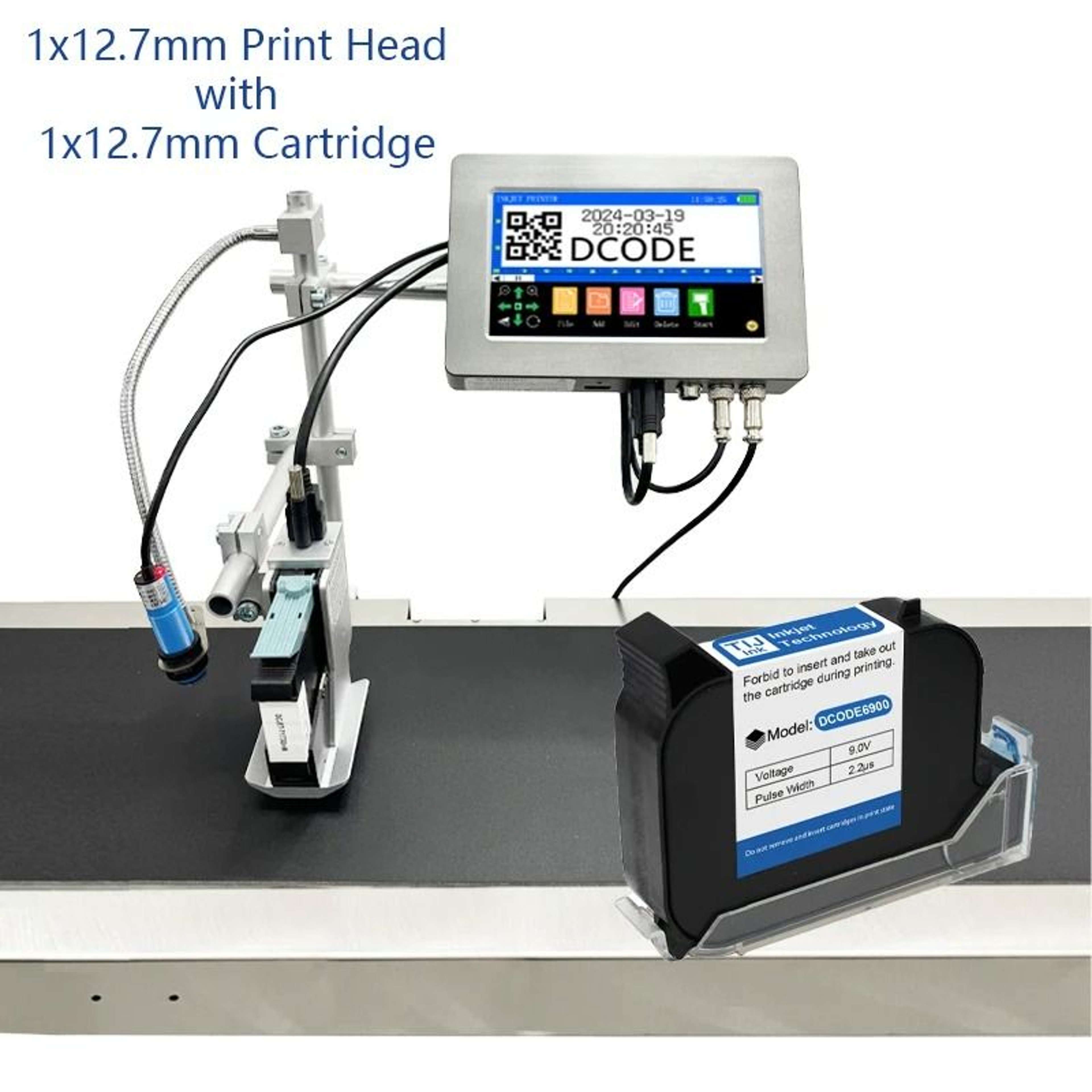 127mm  254mm Automatic Online Thermal Inkjet Printer For Industrial Packaging 7