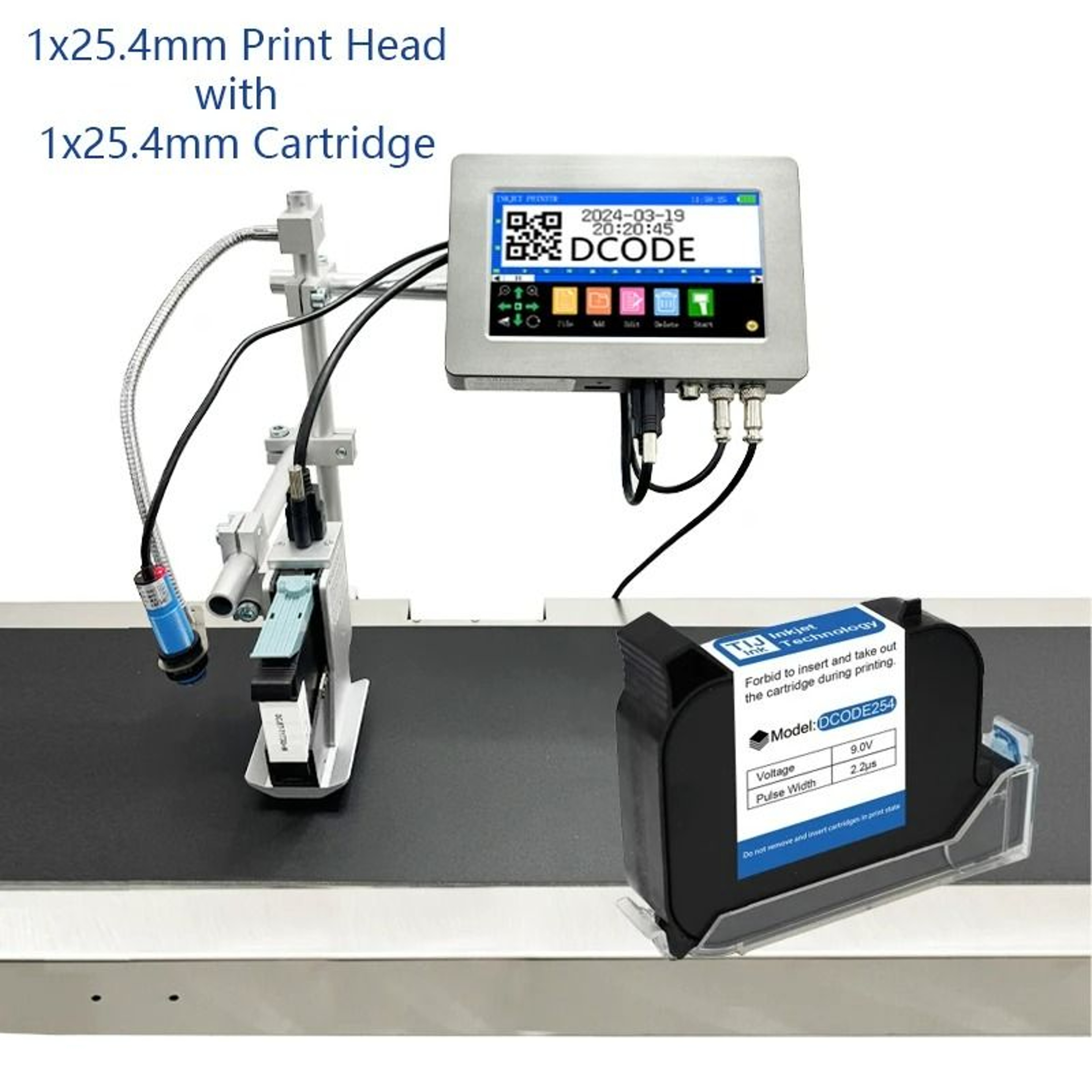 127mm  254mm Automatic Online Thermal Inkjet Printer For Industrial Packaging 6