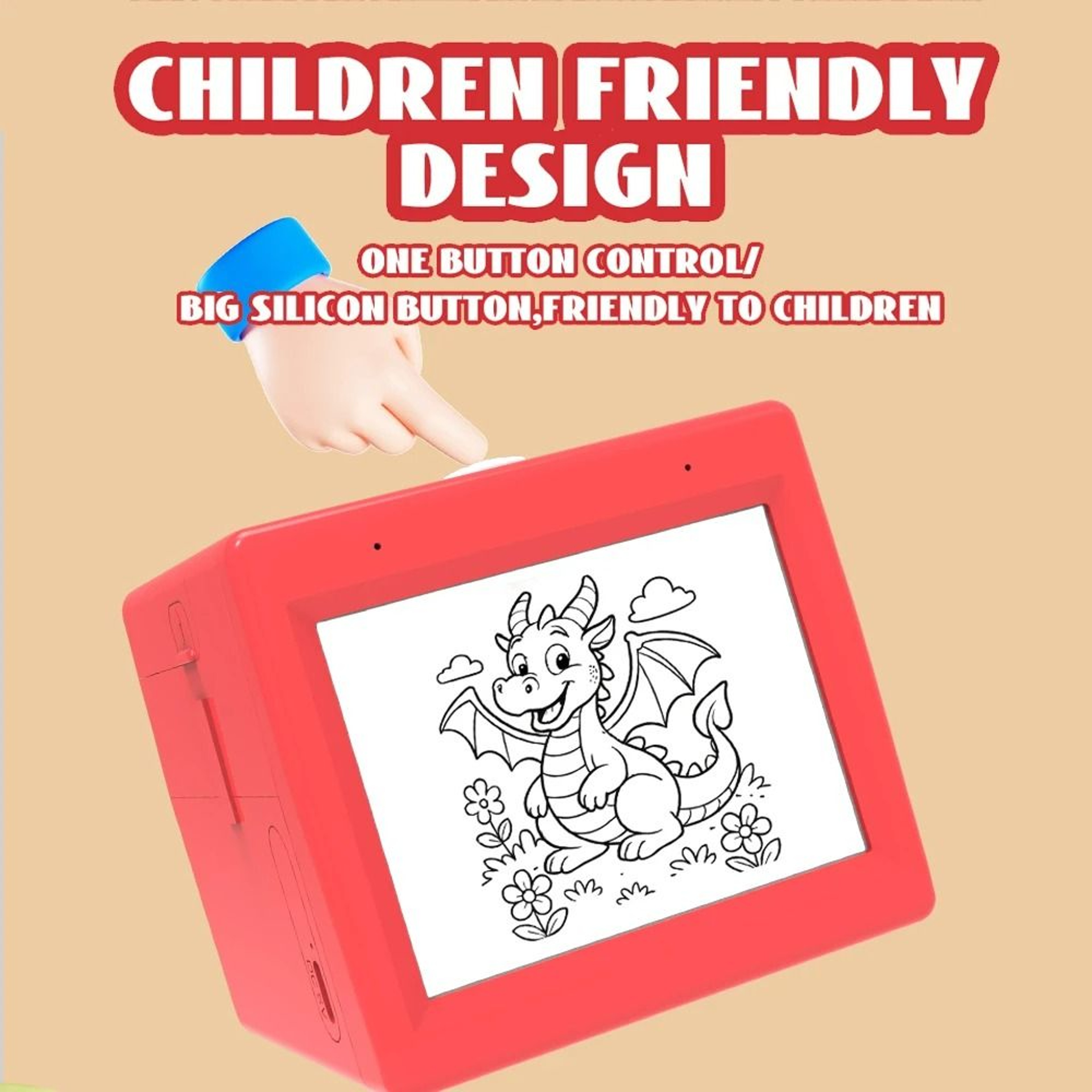 AI VoicePowered Kids Thermal Sticker Printer  Drawing Toy 2